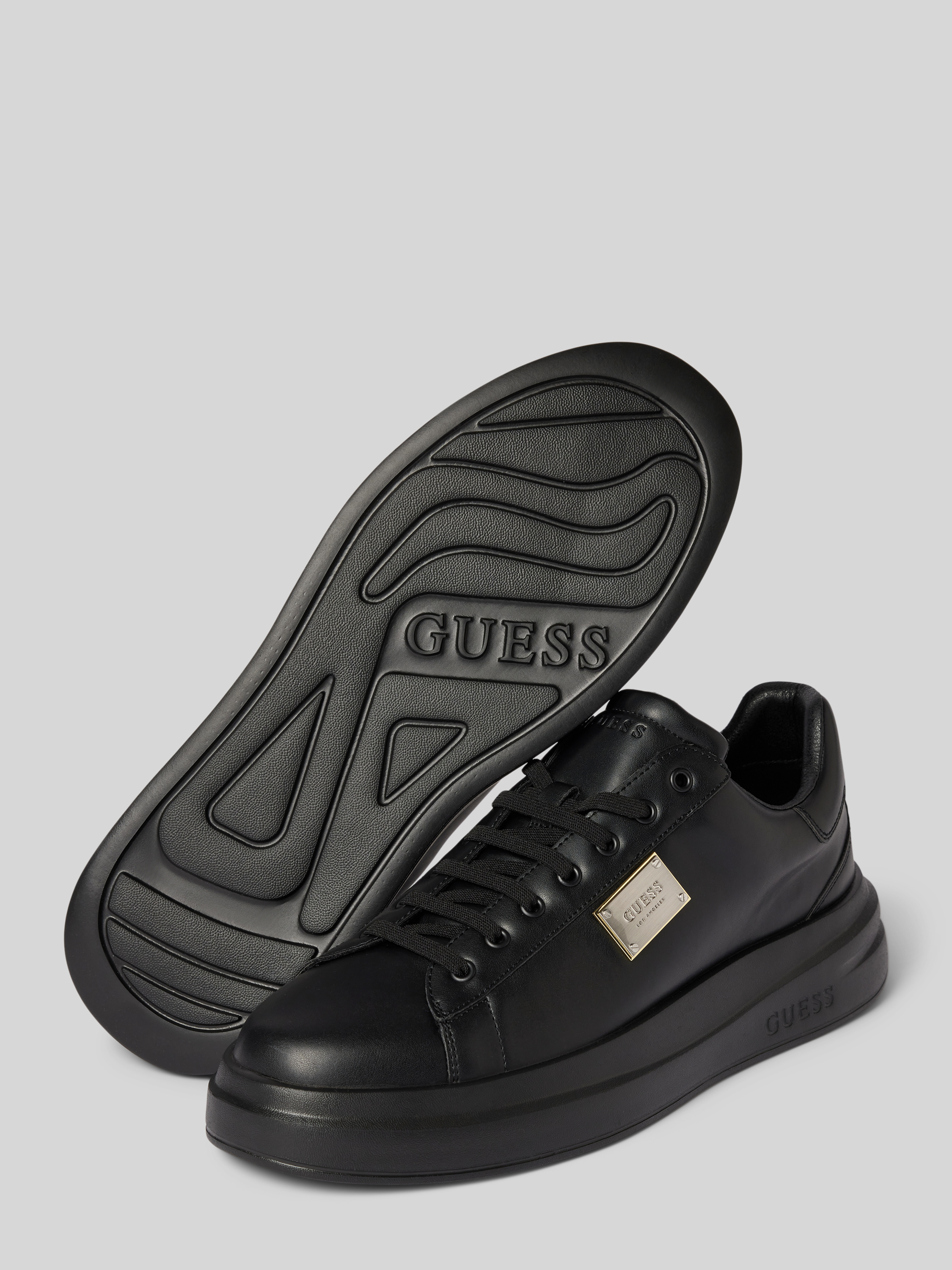 Guess Chunky Sneaker mit Label-Badge Modell 'ELBA' (black) online kaufen