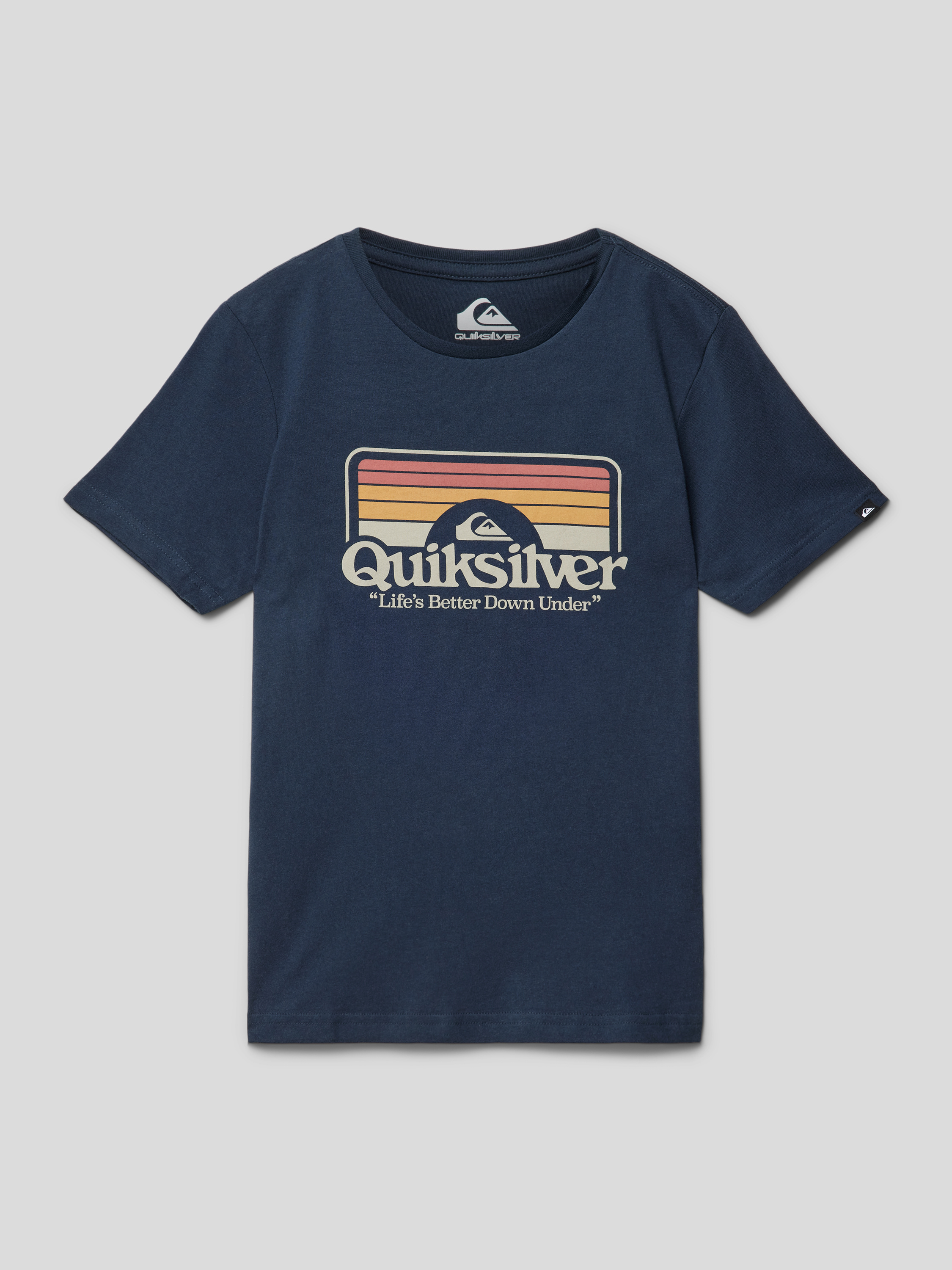 Quiksilver T-Shirt mit Label-Print Modell 'STEP INSIDE' (marine) online ...