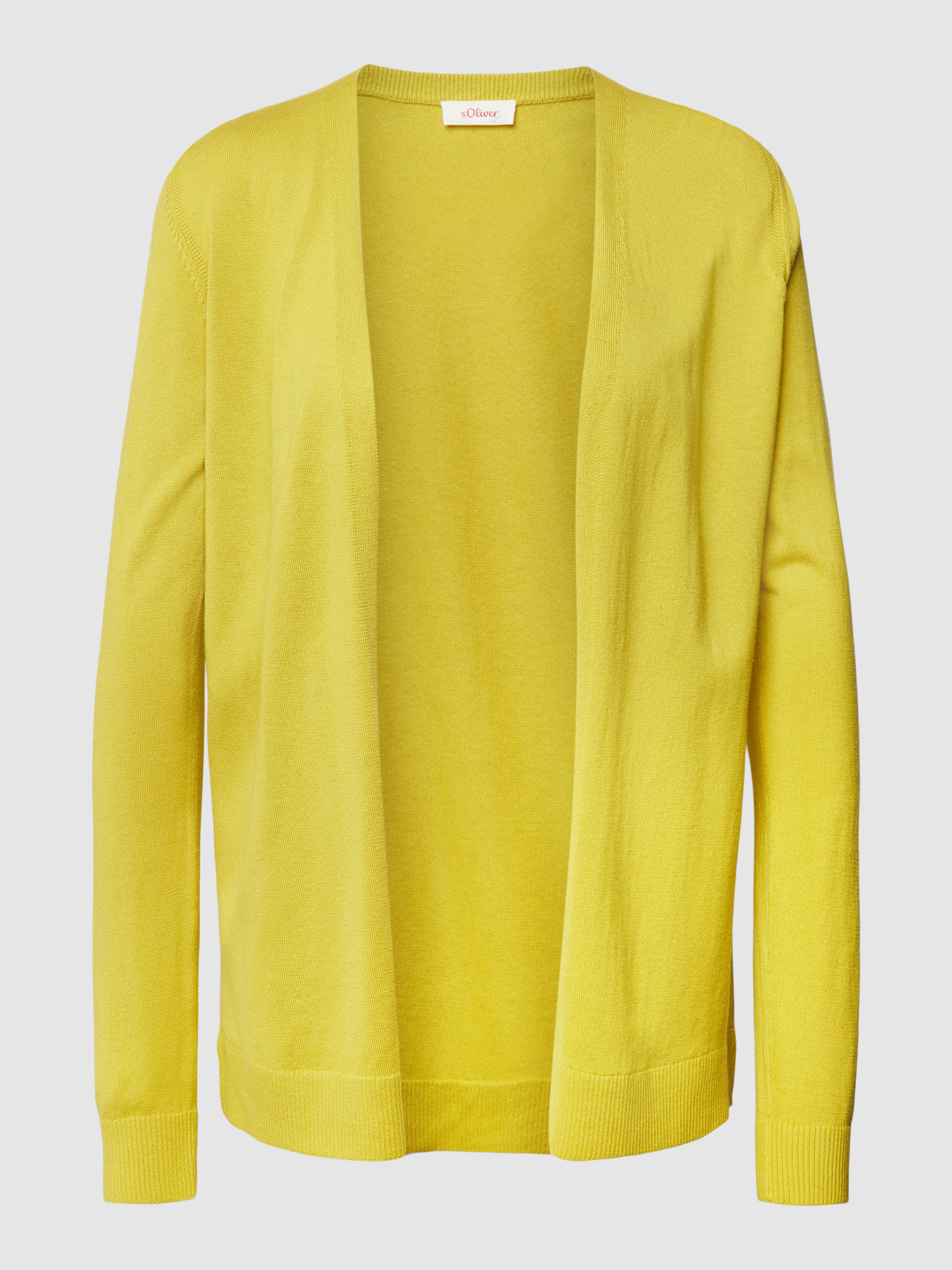 RED LABEL Strickjacke mit offener Vorderseite (gelb