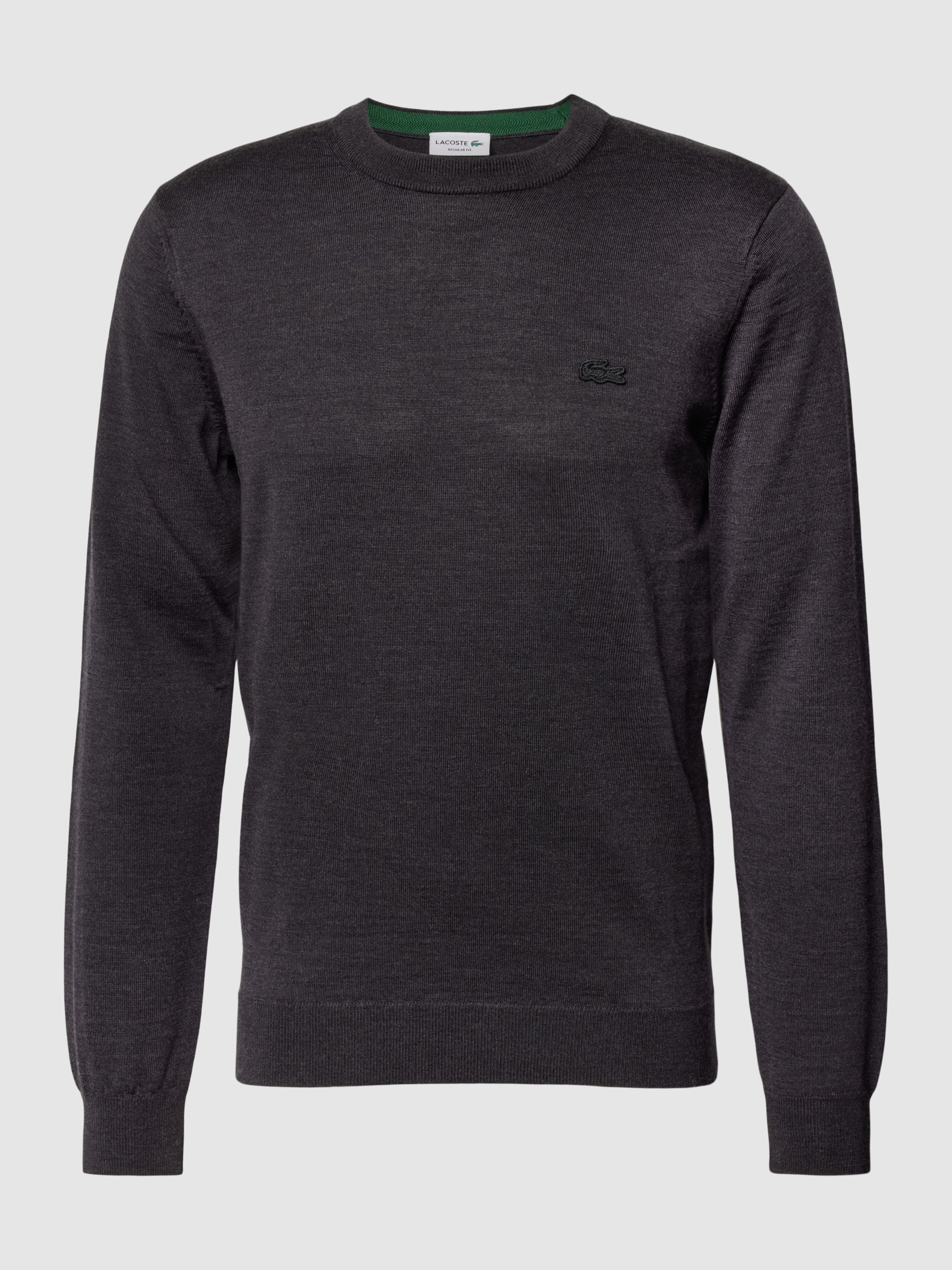 Lacoste Regular Fit Strickpullover mit Rundhalsausschnitt