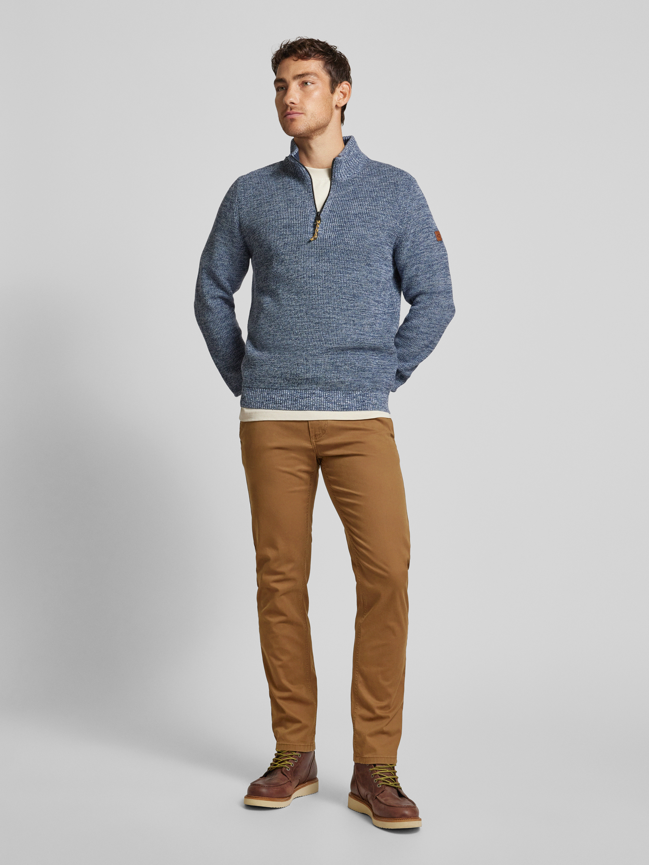 camel active Chino met Franse steekzakken in camel online kopen | P&C