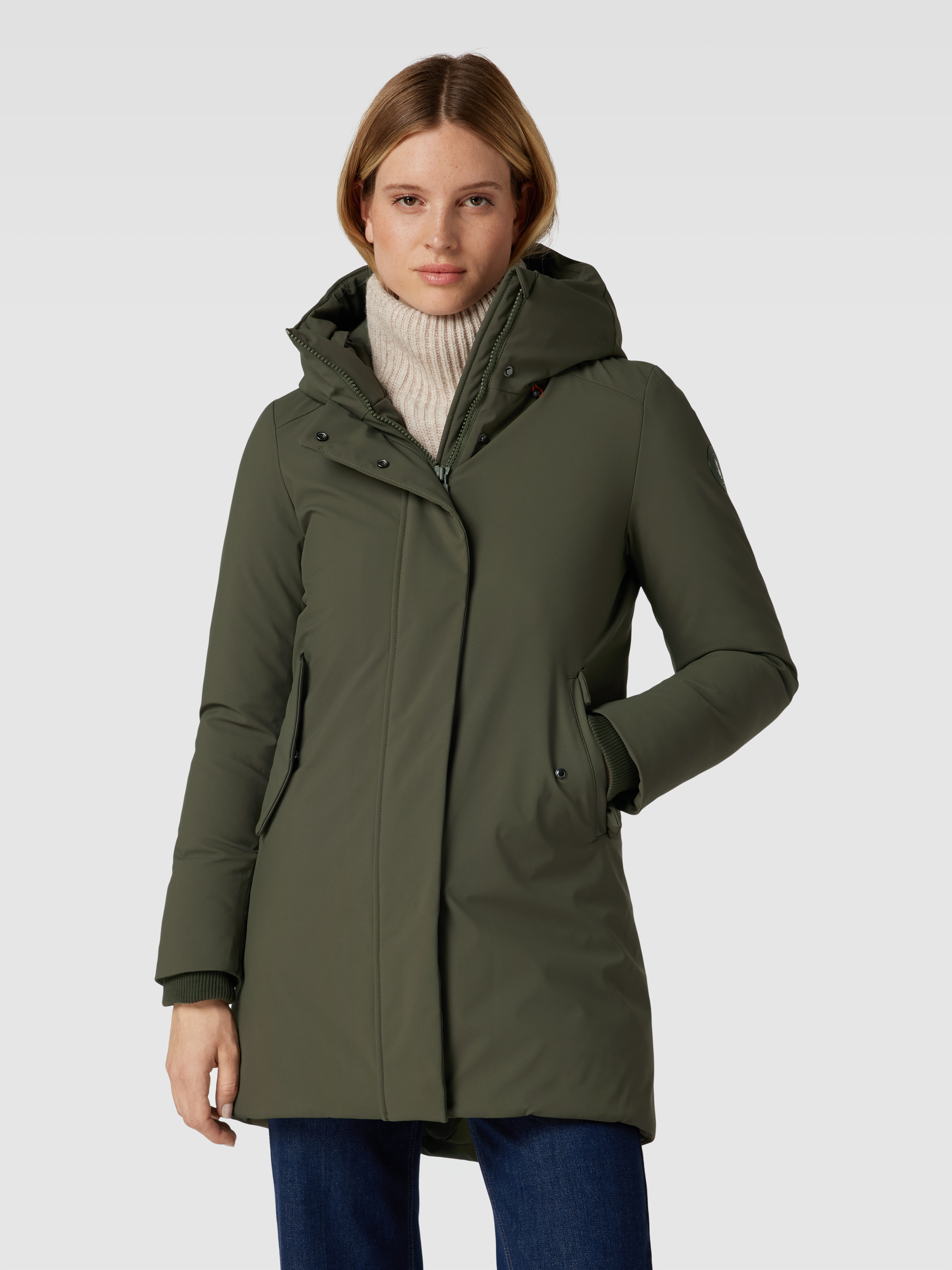 Lablu Caca 2 Save The Duck Parka mit Label-Patch Modell 'NELLIE' (khaki) online kaufen