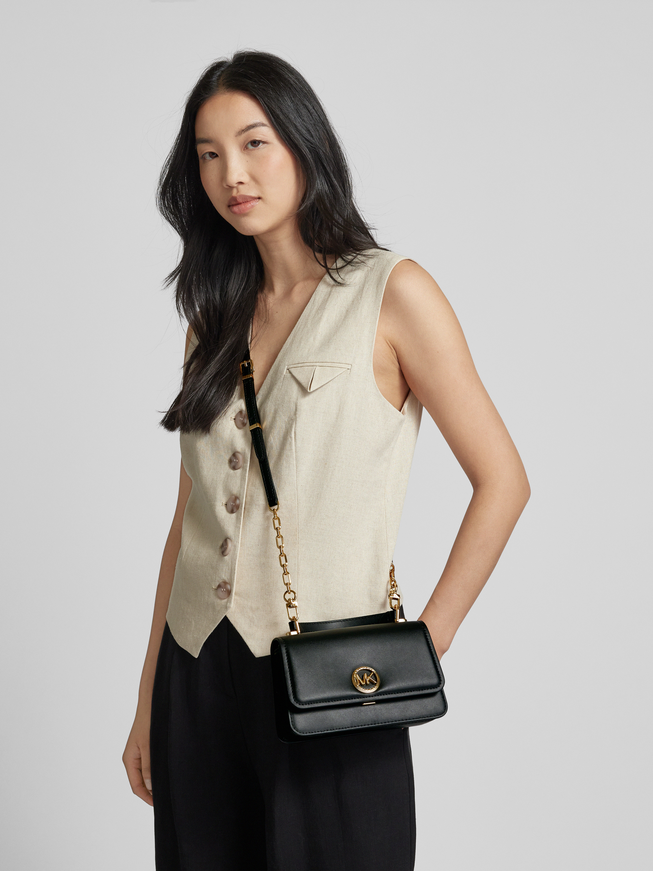 MICHAEL KORS バッグ Michael by Michael Kors Średnia płócienna torebka do ręki