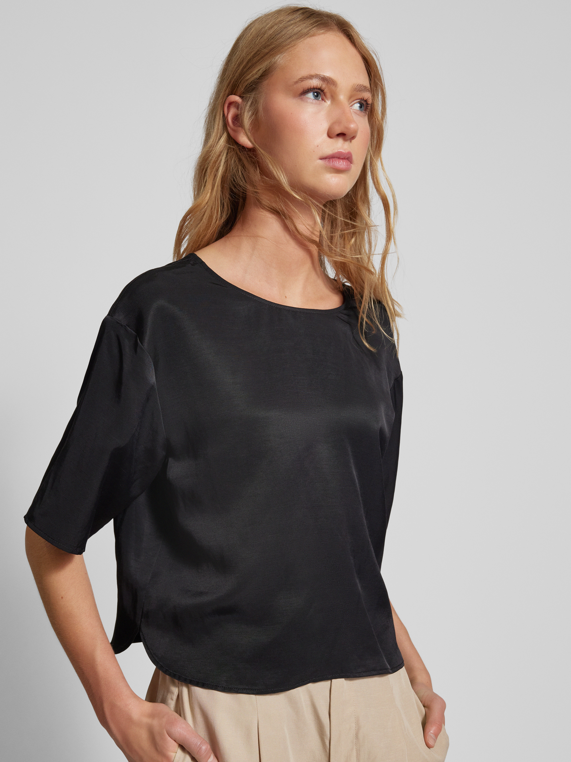 Marc O'Polo DENIM Blusenshirt mit 1/2-Arm (black) online kaufen