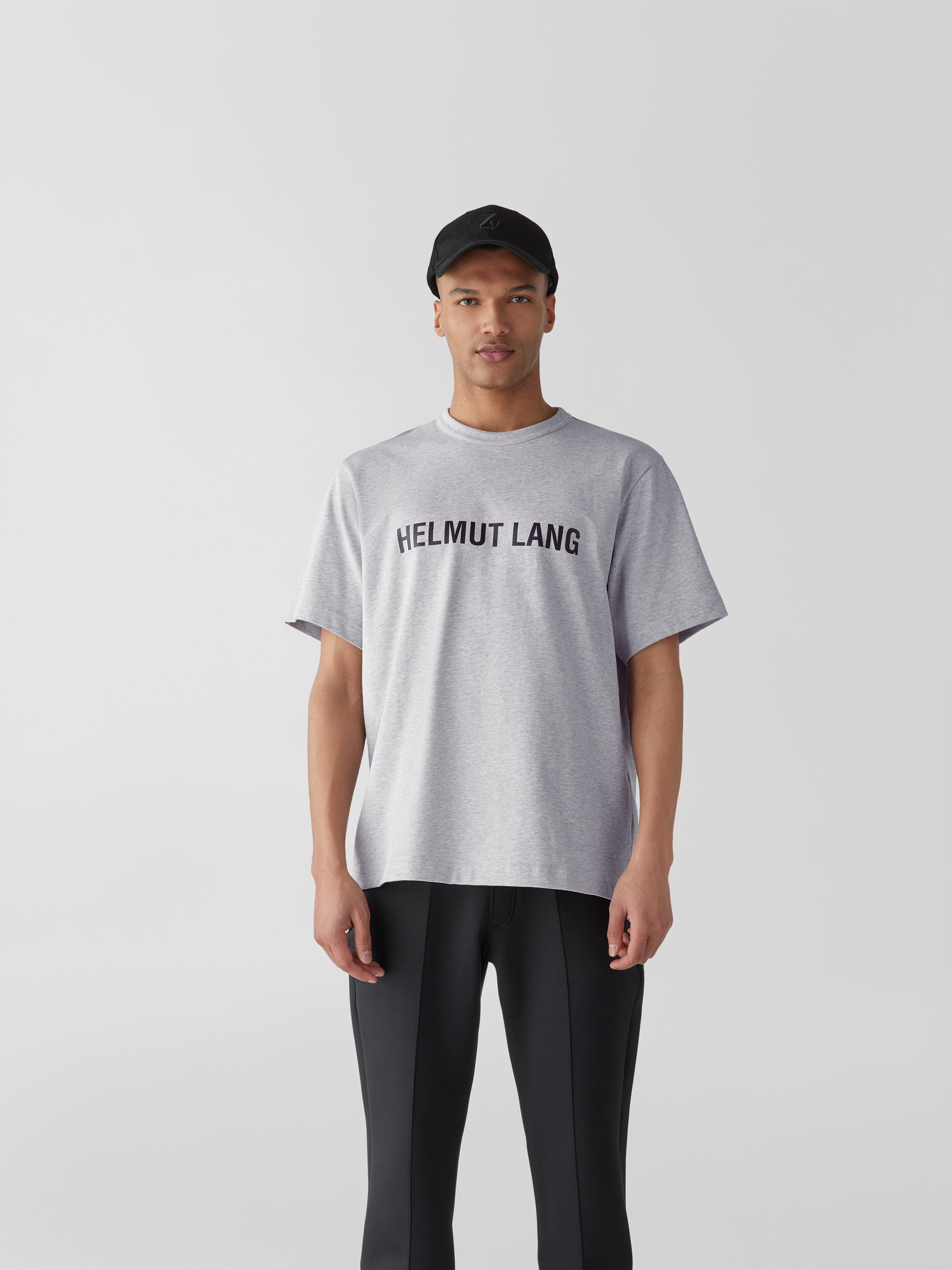 Helmut Lang T-Shirt mit Label-Print (hellgrau) online kaufen