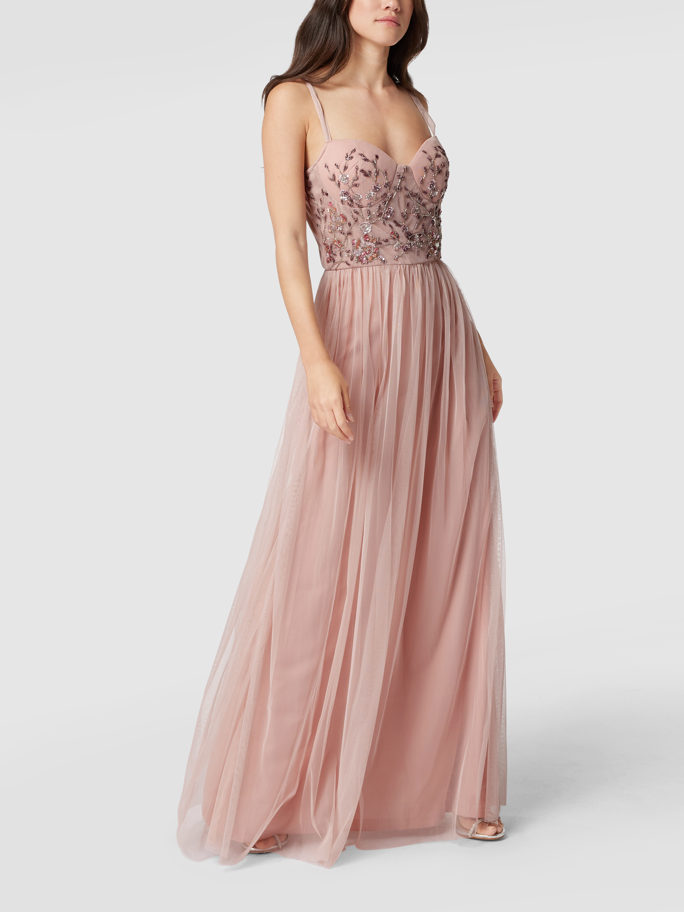 LACE BEADS Abendkleid mit Paillettenbesatz (rosa) online kaufen - Main Image