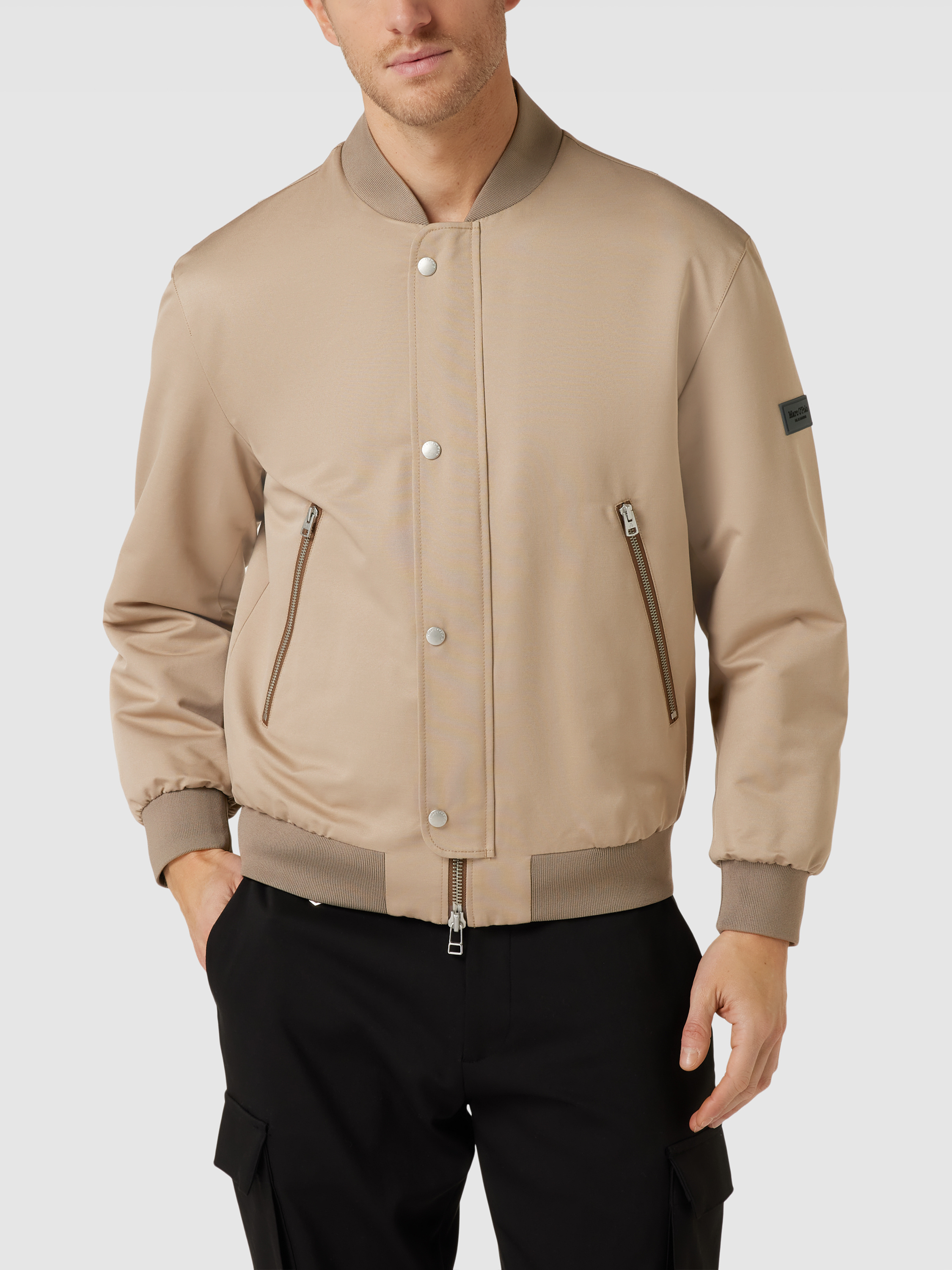 Ido Patch Marc O'Polo Bomberjacke mit Label-Patch Modell (camel) online kaufen