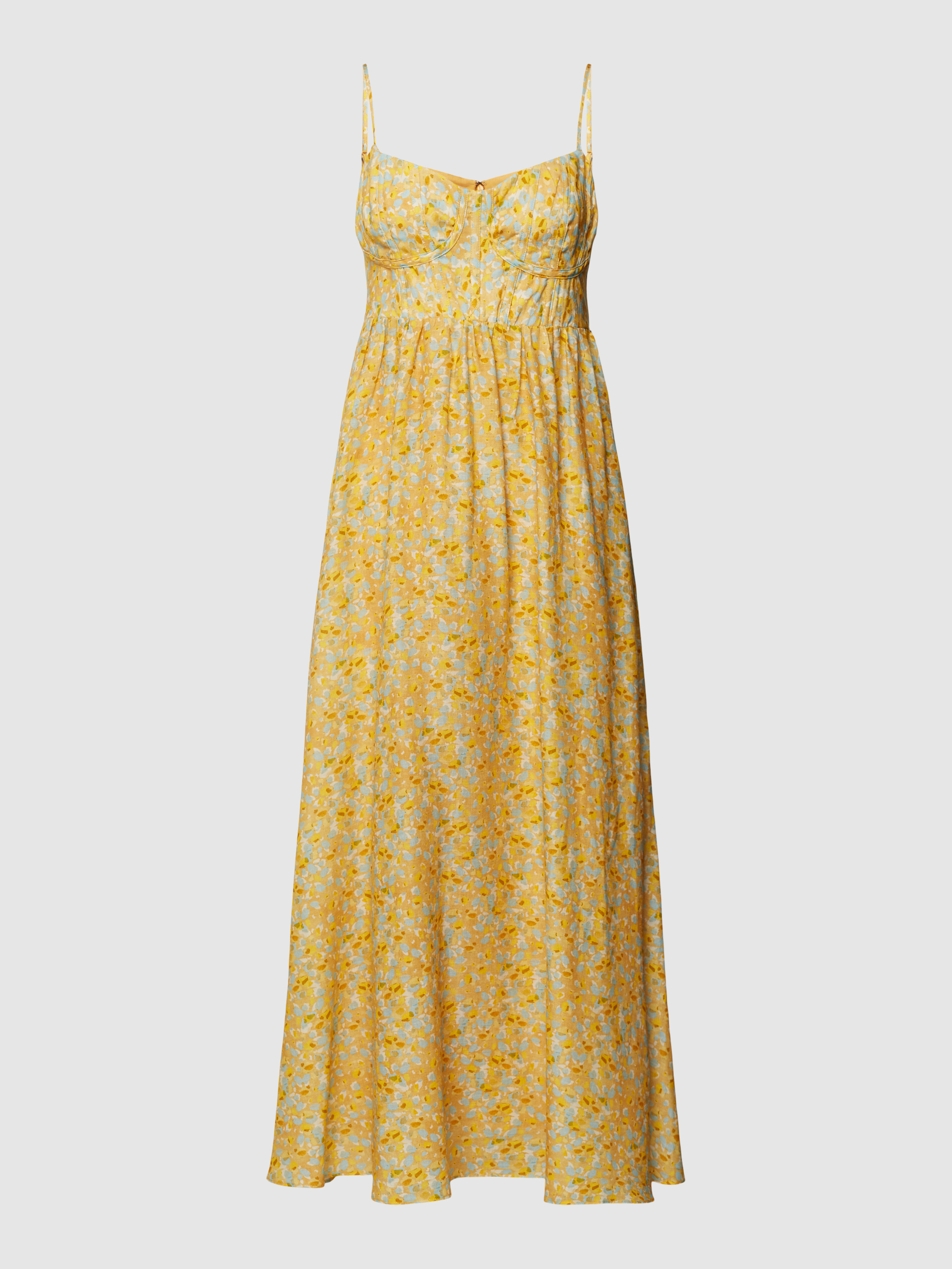 Bardot Midikleid mit Allover-Muster Modell 'MILIKA' (senf) online kaufen