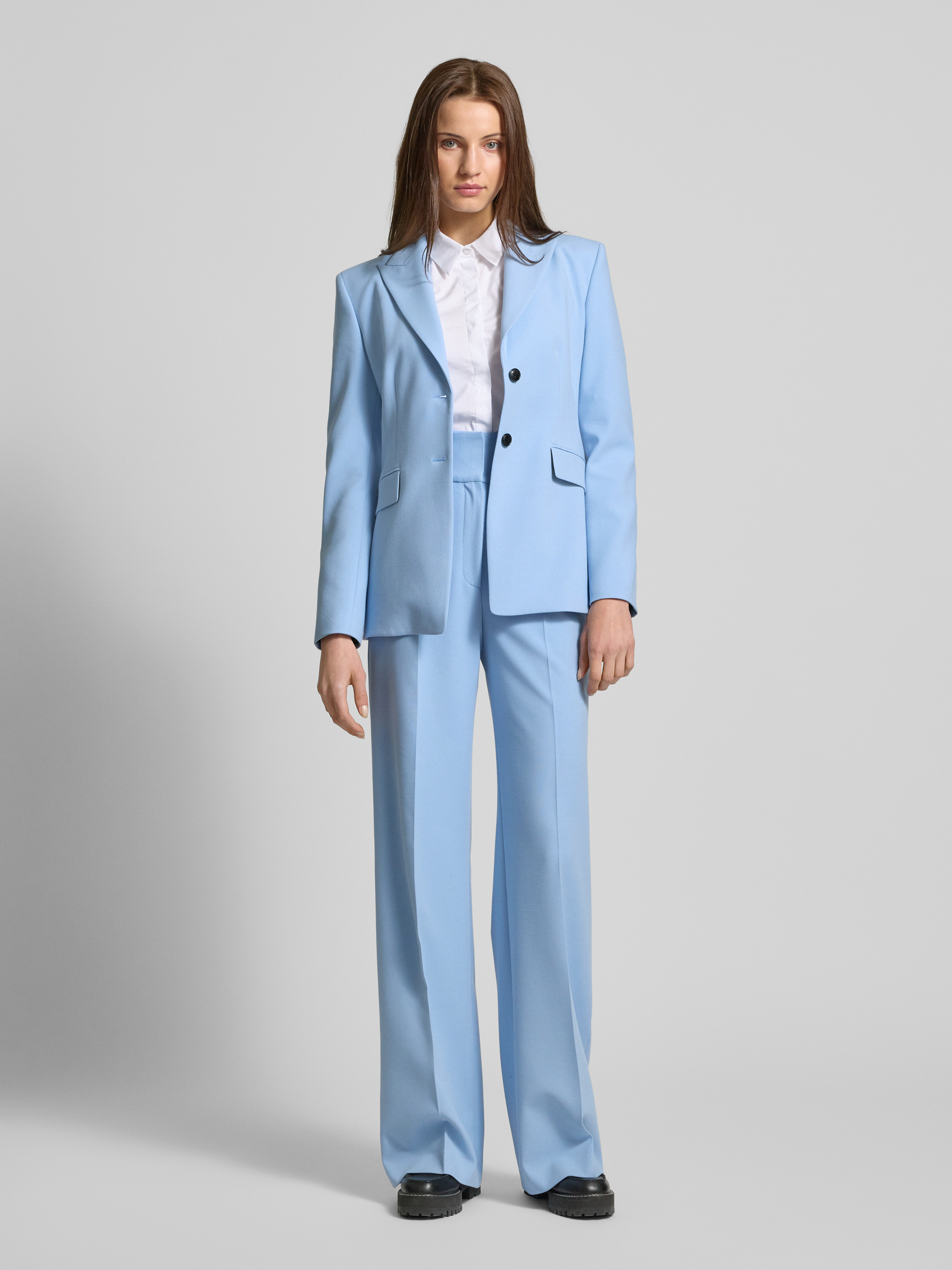 ARMANI EXCHANGE Stoffen broek met knoop- en ritssluiting in ecru online