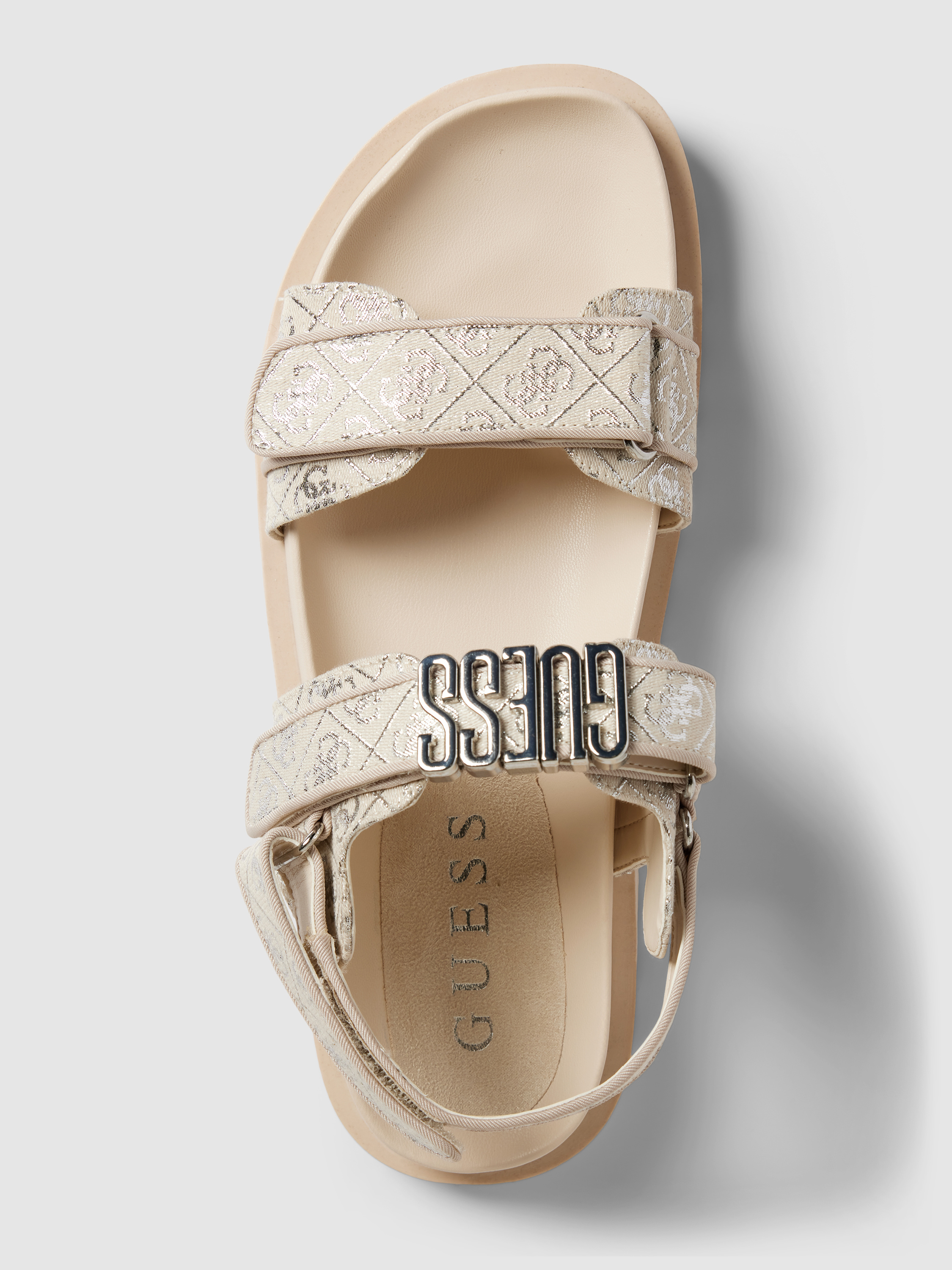 GUESS Peomitsandalen voor dames met hak, Zwart 002, 40 EU