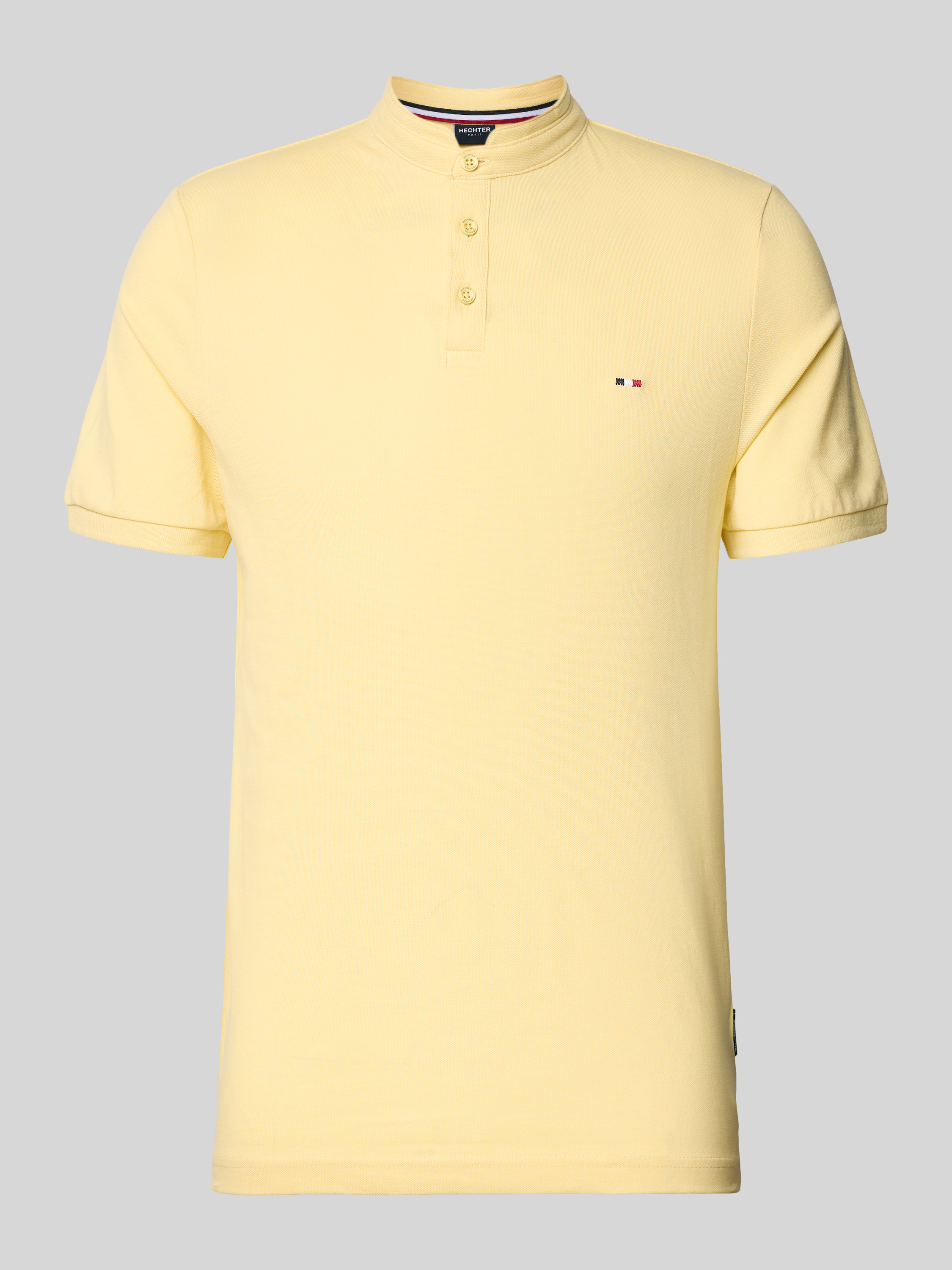 Drykorn slim fit poloshirt met opstaande kraag model 'LOUIS' in zwart