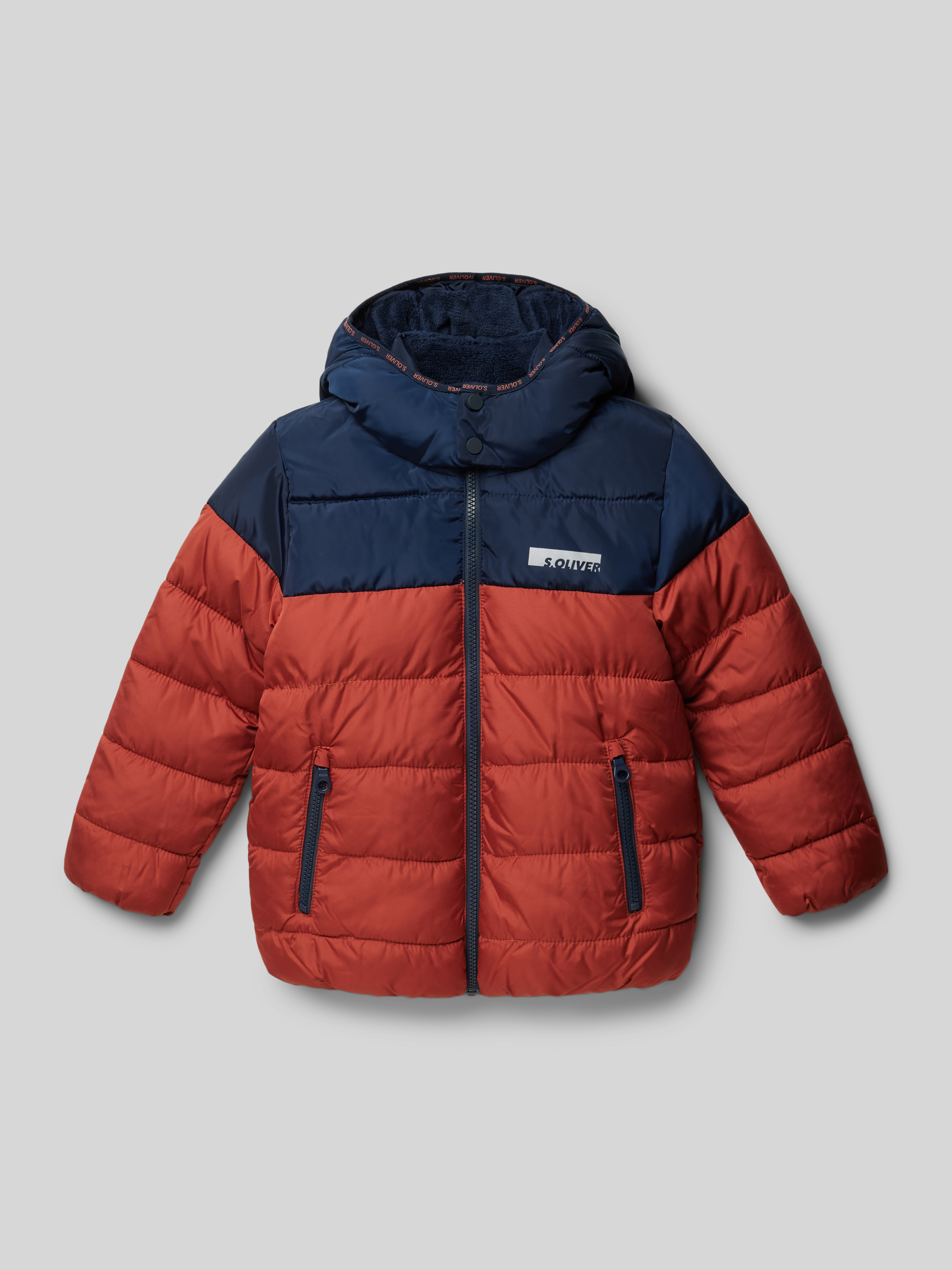 RED LABEL Steppjacke mit Label-Print (rot) online kaufen