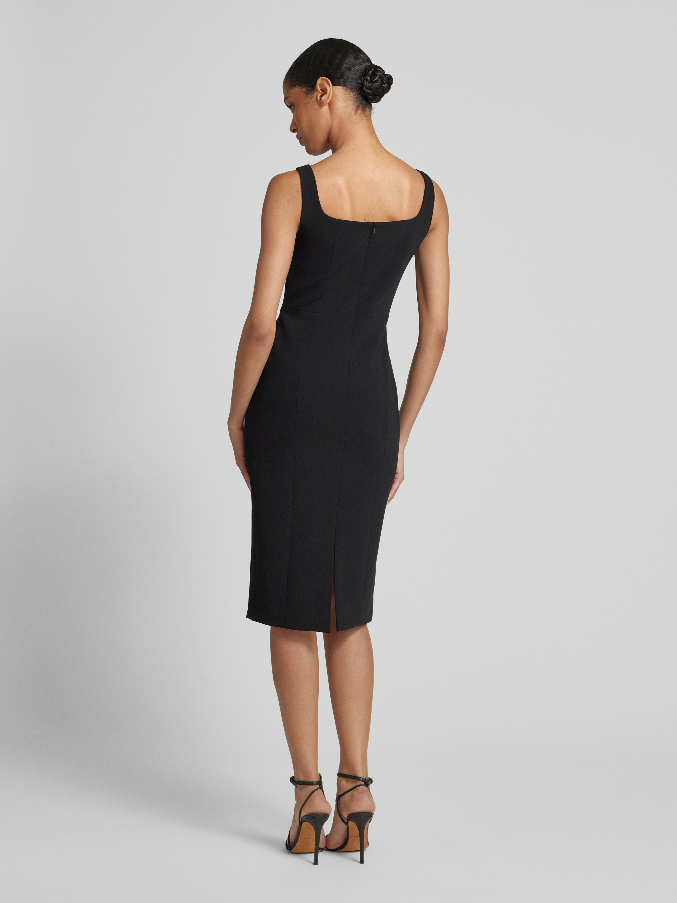 【送料&関税込】Max Mara Studio Etruria Princess Dress In Ca Abito princesse Max Mara Studio Etruria in cady nero | H-Brands