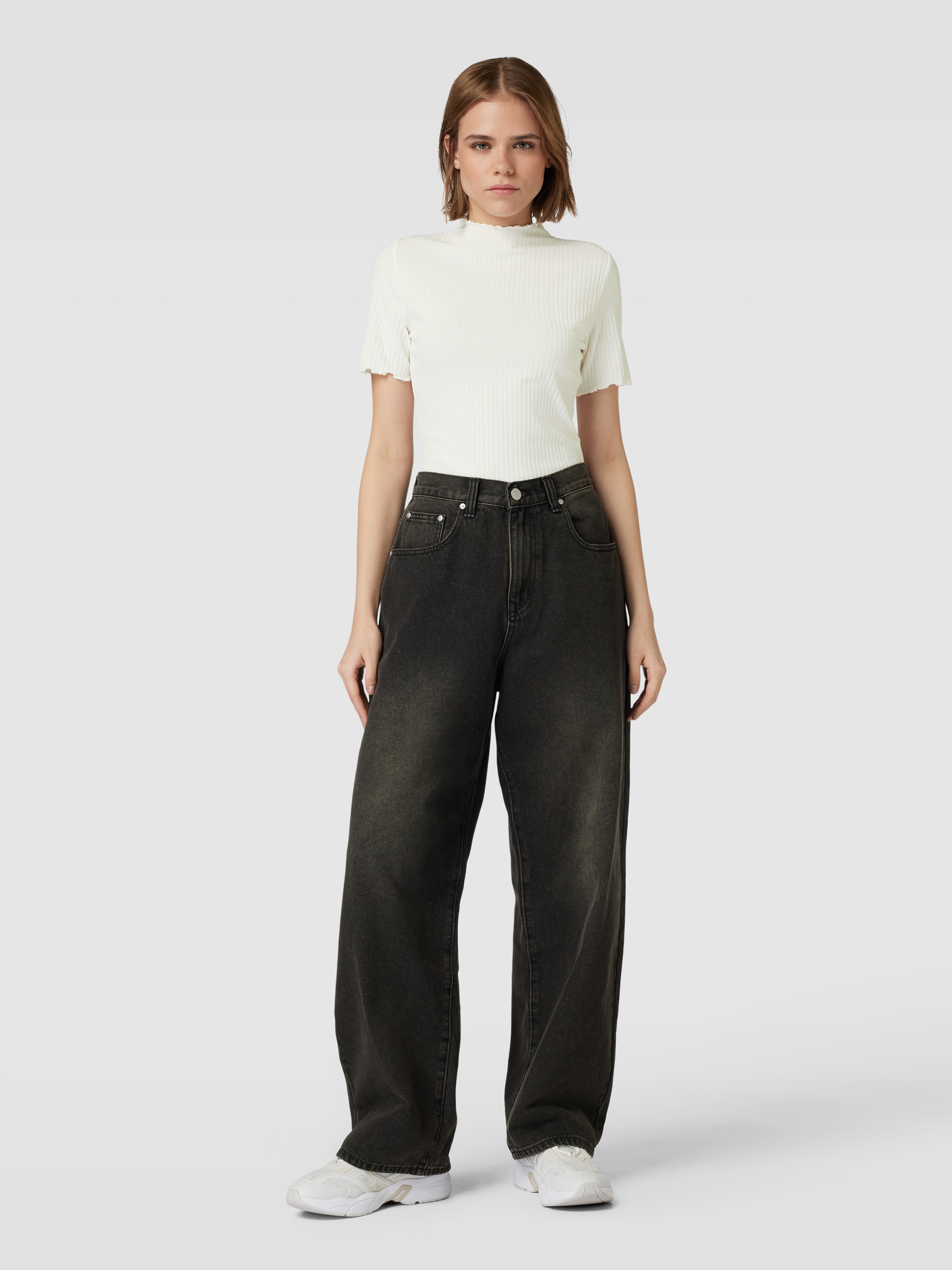 Only T Shirt Mit Turtleneck Modell EMMA offwhite Online Kaufen only-t-shirt-mit-turtleneck-modell-emma-offwhite-online-kaufen