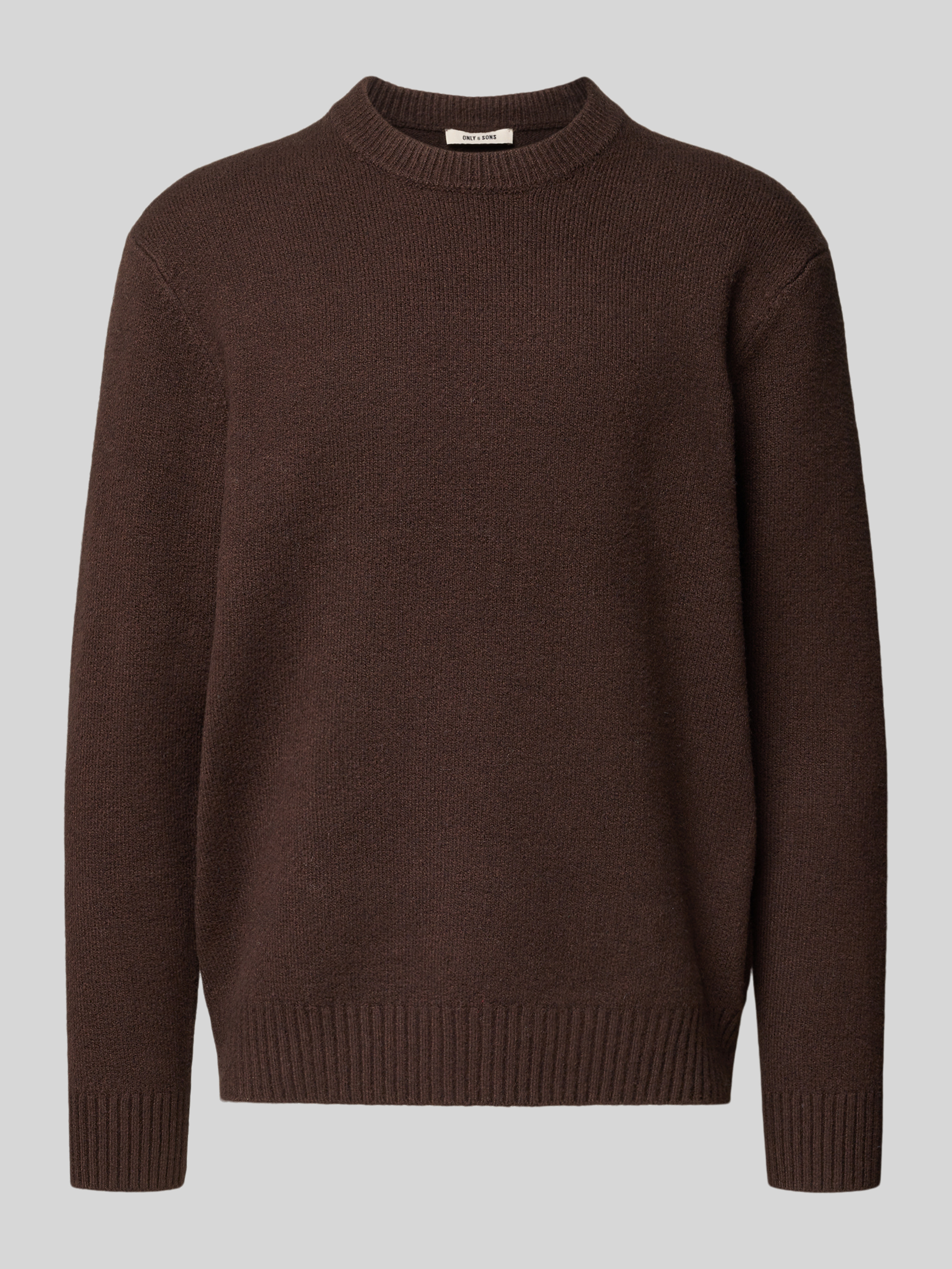 Wollpullover Rollkragen Dunkelbraun Only Sons Relaxed Fit