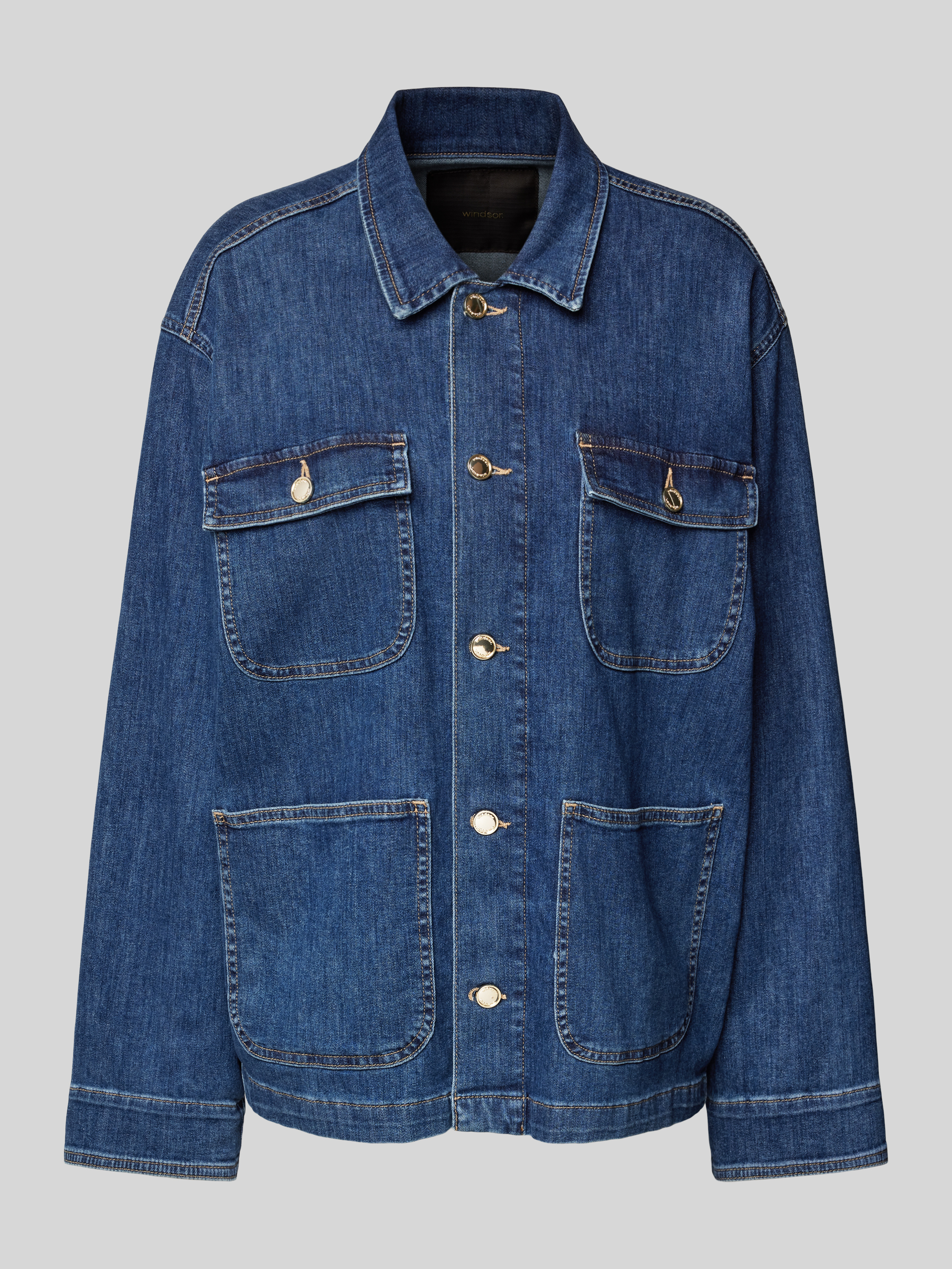 Essentials Kinder Jeansjacke - Lockere Passform Aus Stretch Denim
