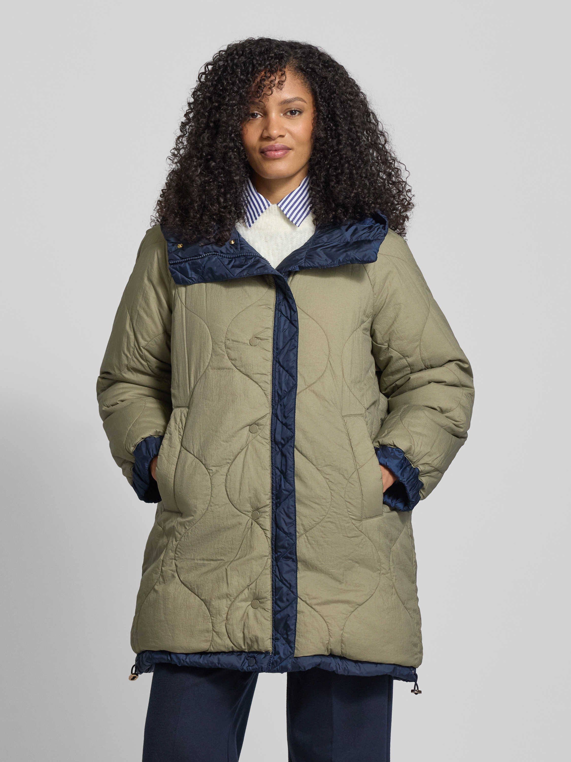 Weekend Max Mara Regular fit gewatteerde lange jas met capuchon