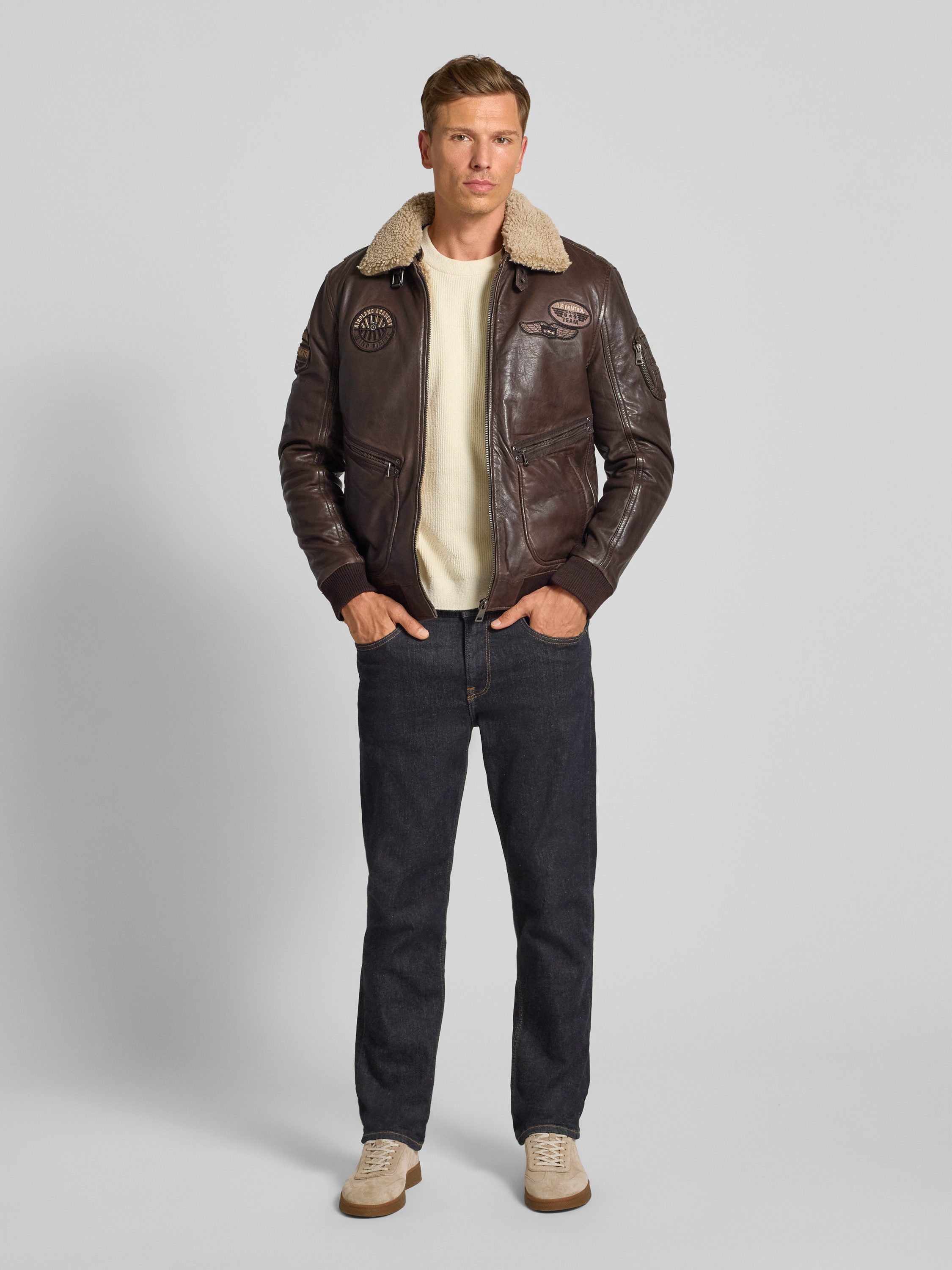 【激レア】dia系 ゴーストオブハーレム ミリタリージャケットy2k vibes Kup online Gipsy Bomberka ze skóry naturalnej model 'STARPILOT