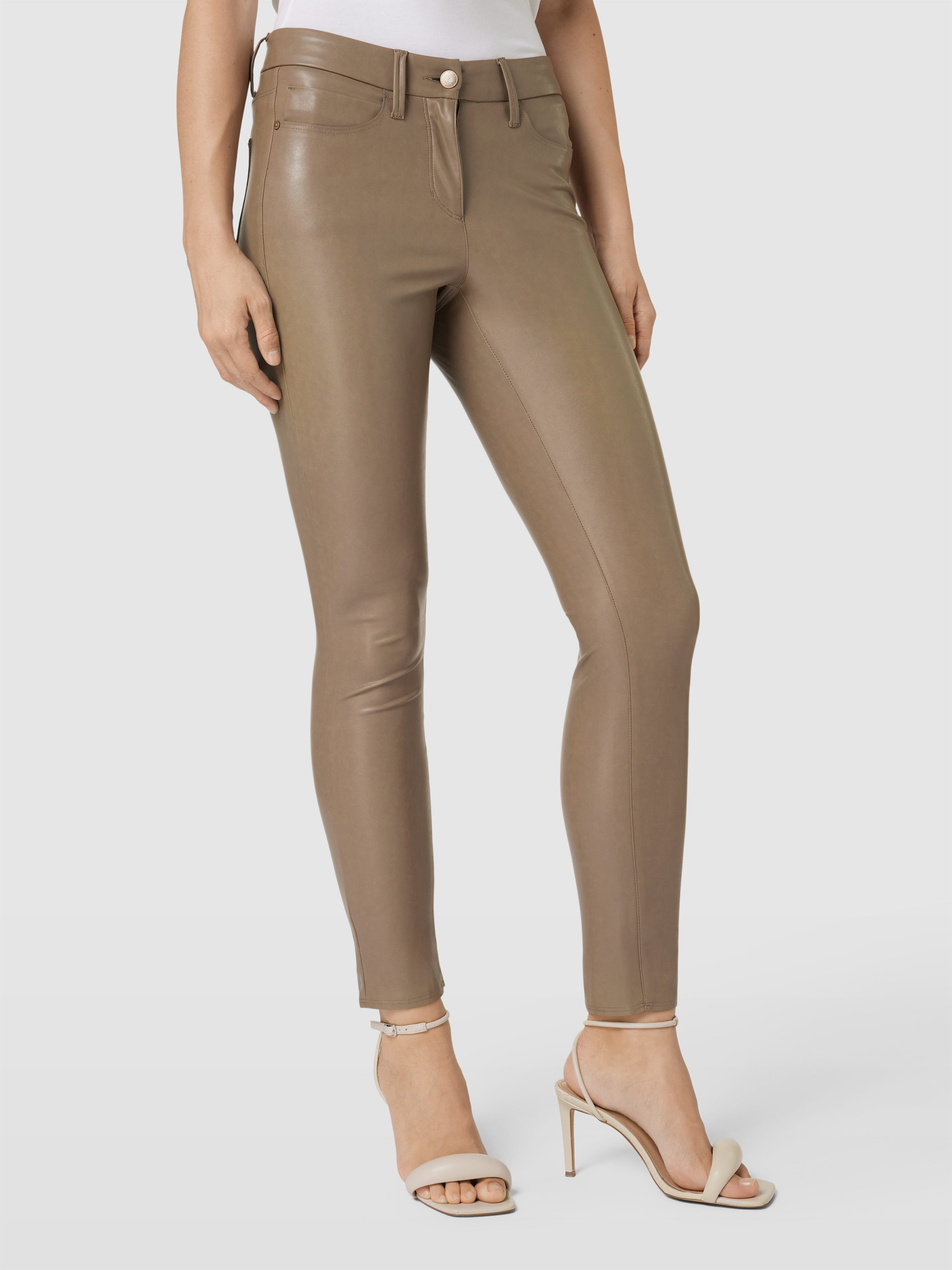 Cambio Lederhose im 5-Pocket-Design Modell 'RAY' (taupe) online kaufen
