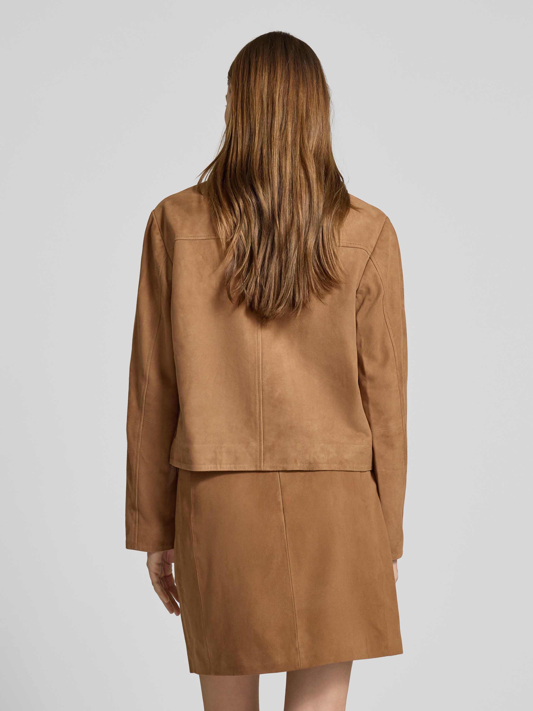 Christian Berg Woman Selection Lederjacke mit Knopfleiste 