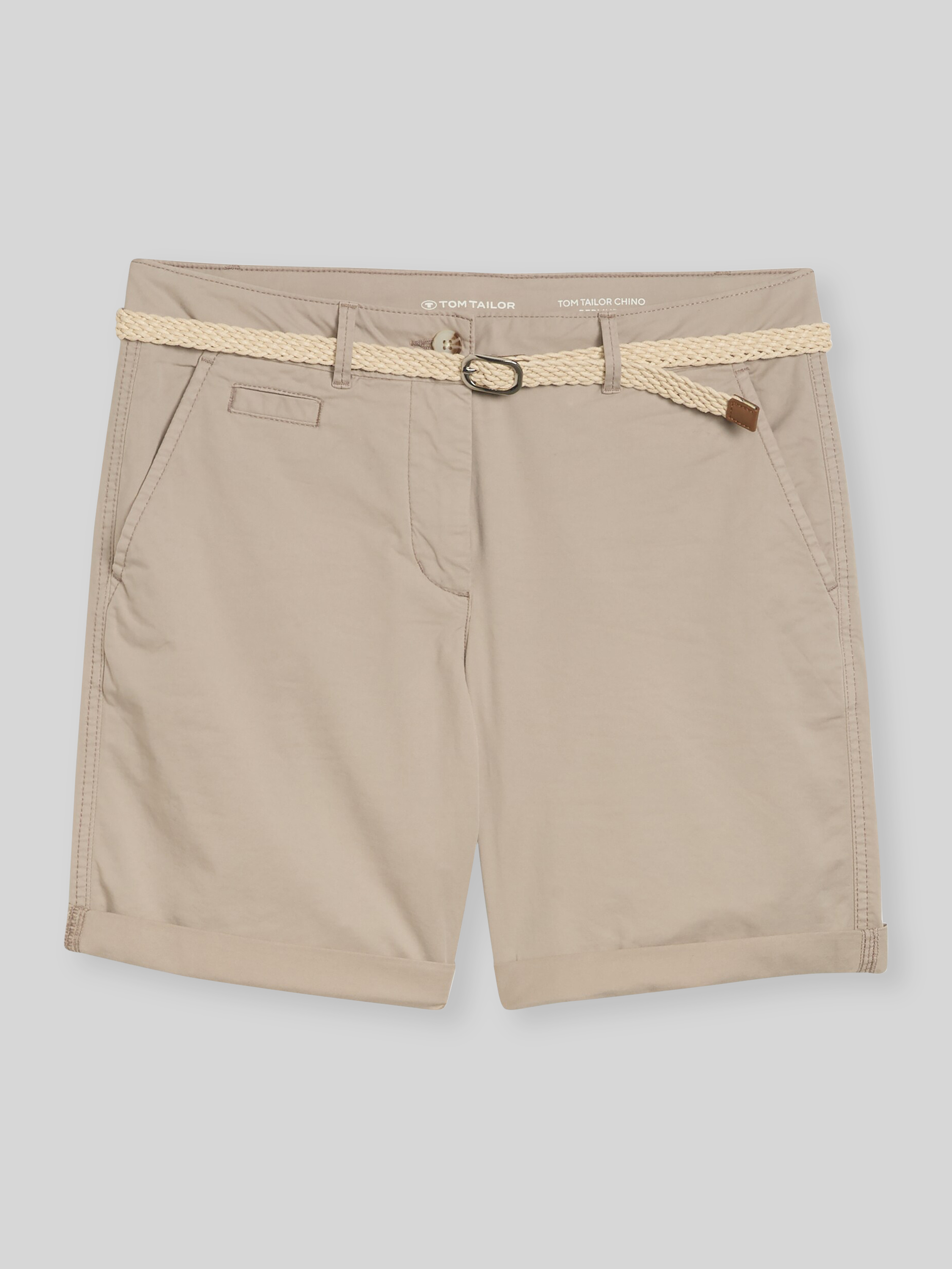 Tom Tailor Bermuda mit Knopf- und Reißverschluss (beige) online kaufen Tom Tailor Bermuda mit Knopf- und Reißverschluss (beige) online kaufen