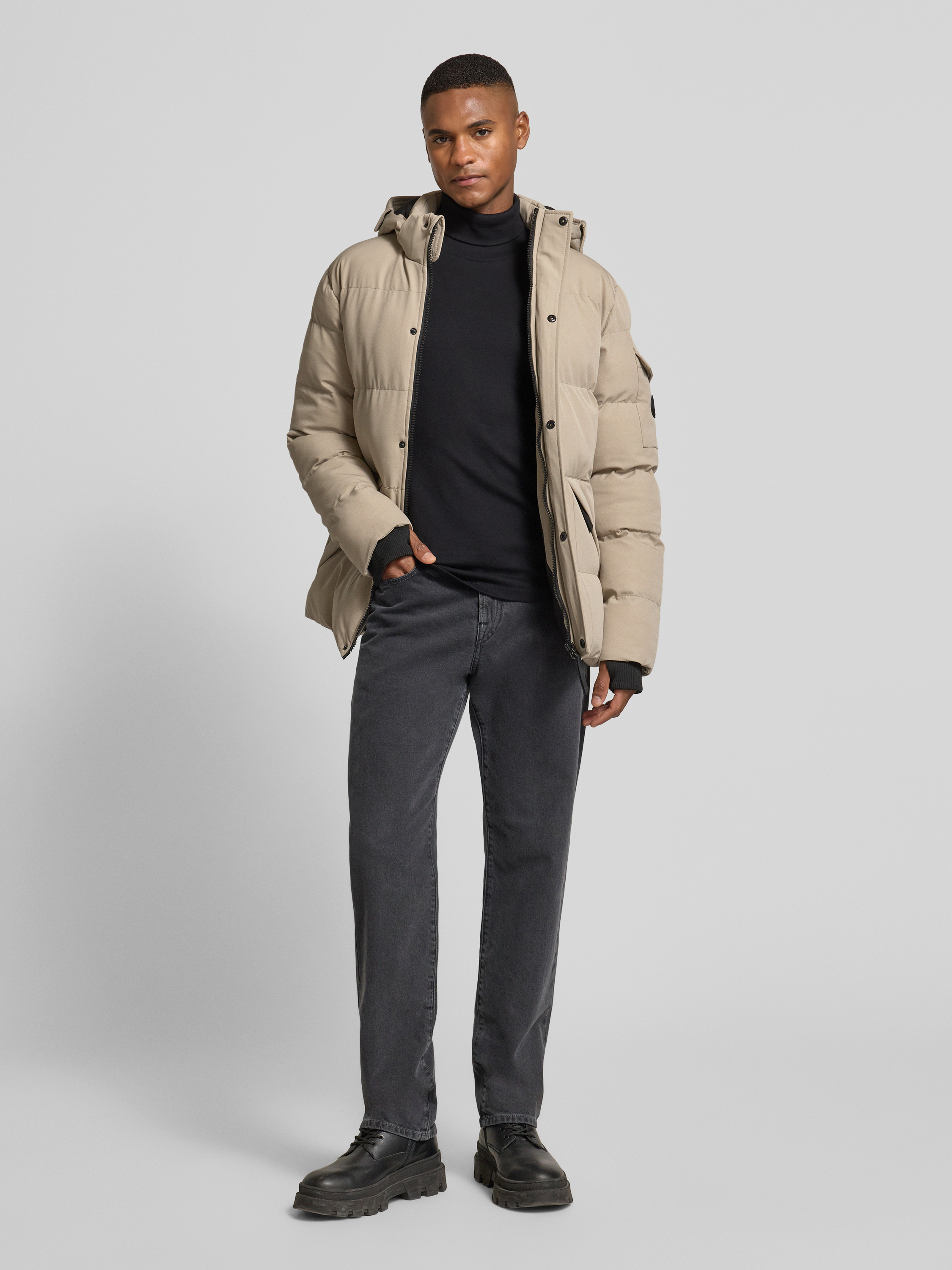 CARS JEANS Steppjacke mit Kapuze Modell 'CAMDEN' (sand) online kaufen