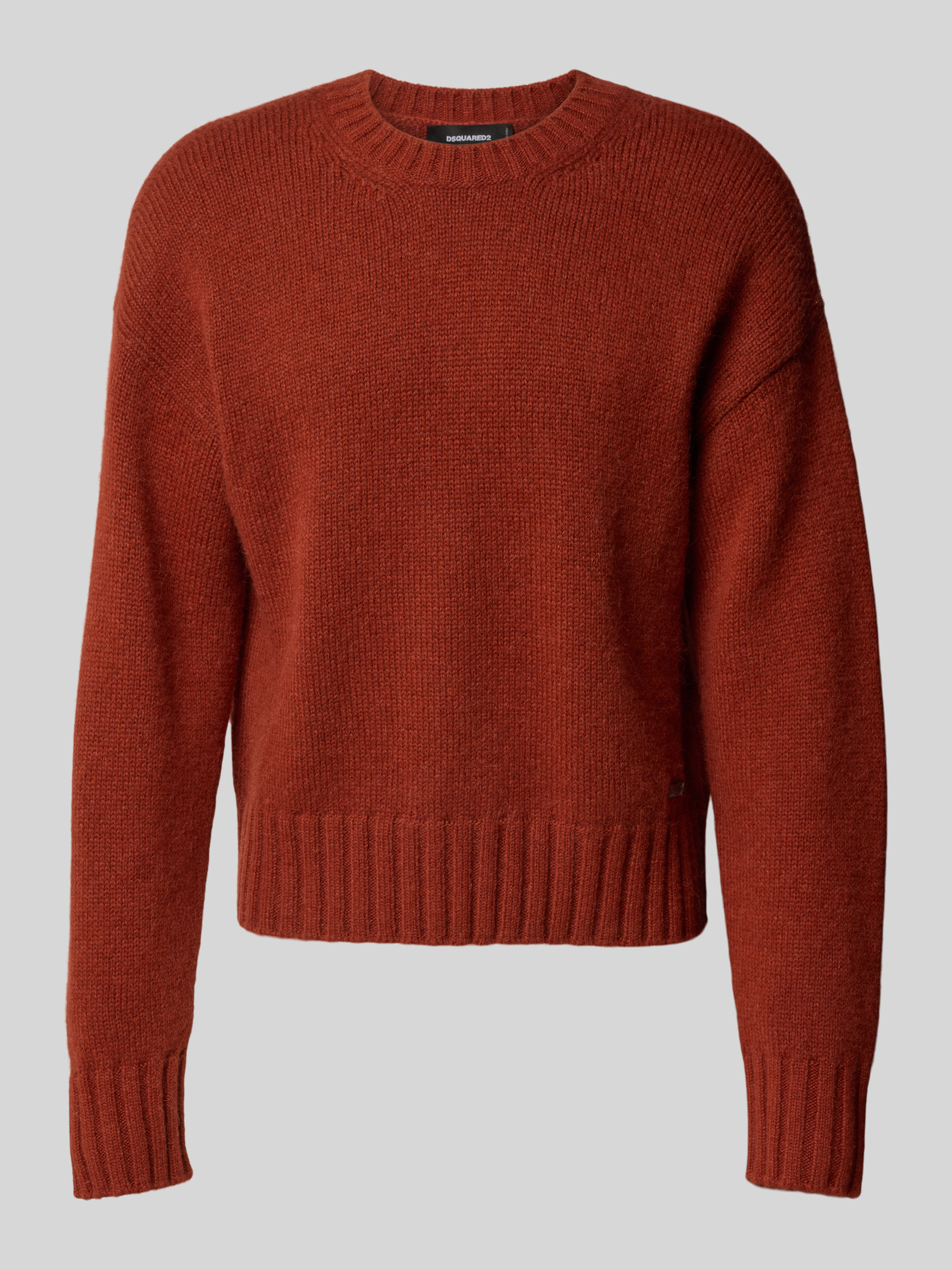 Dsquared Ready to Wear Sweatshirt mit gerippten Abschlüssen (rot