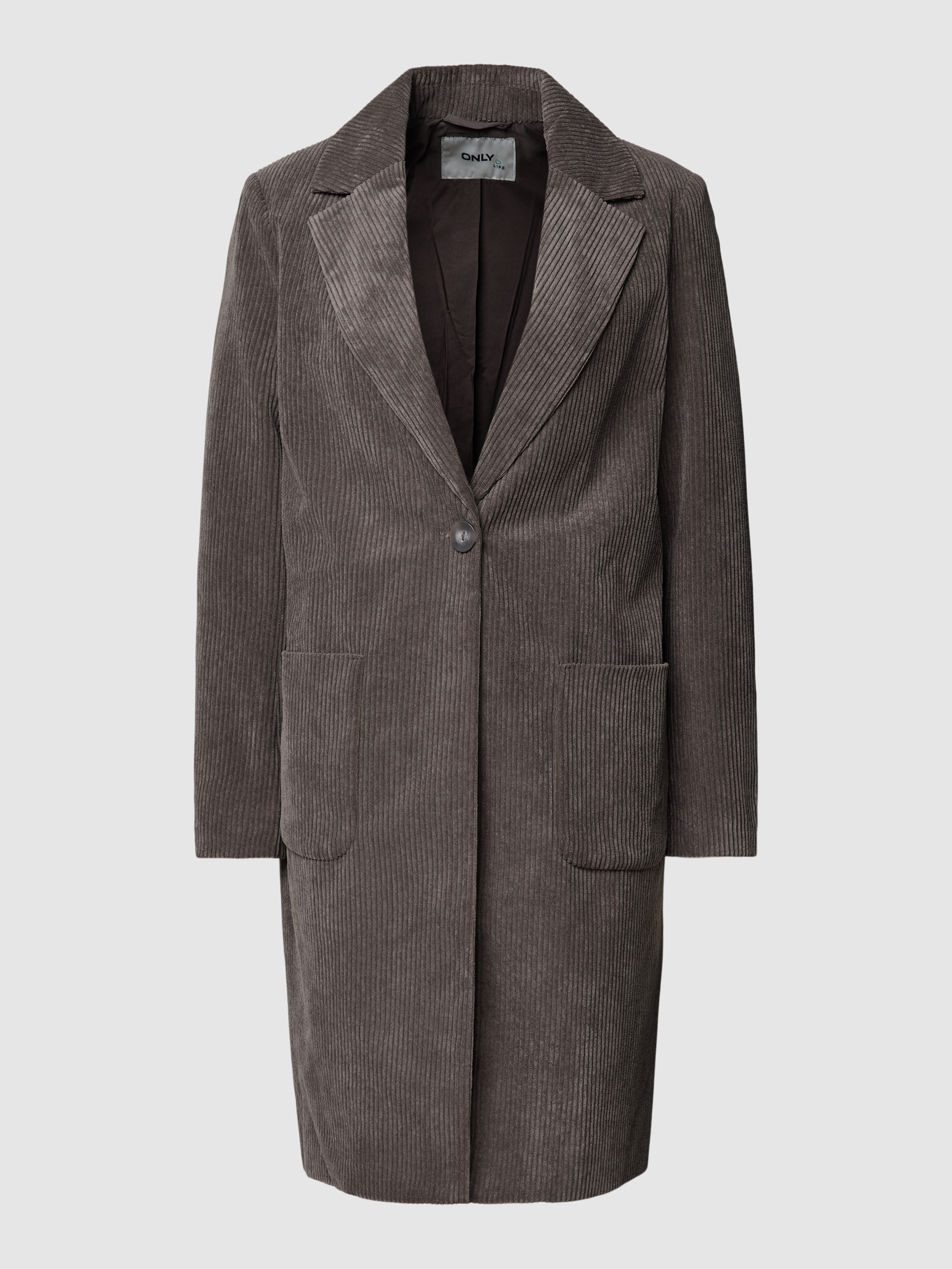 Only Cordmantel Cordmantel Blau Only Cordmantel Mit Reverskragen