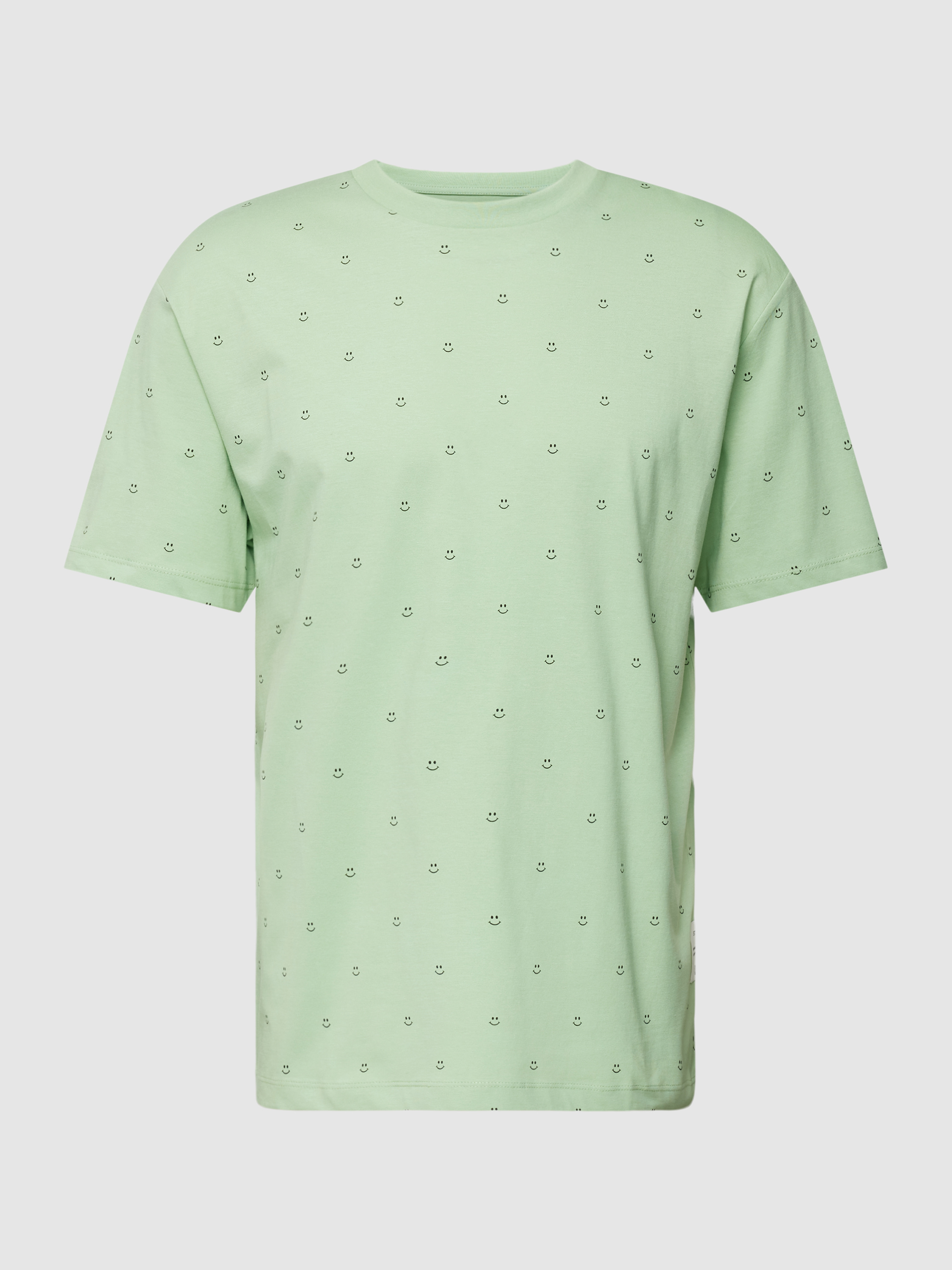 TOM TAILOR Denim Herren T-Shirt Relaxed Fit – Mit Allover-Print, Baumwolle, Nachhaltig