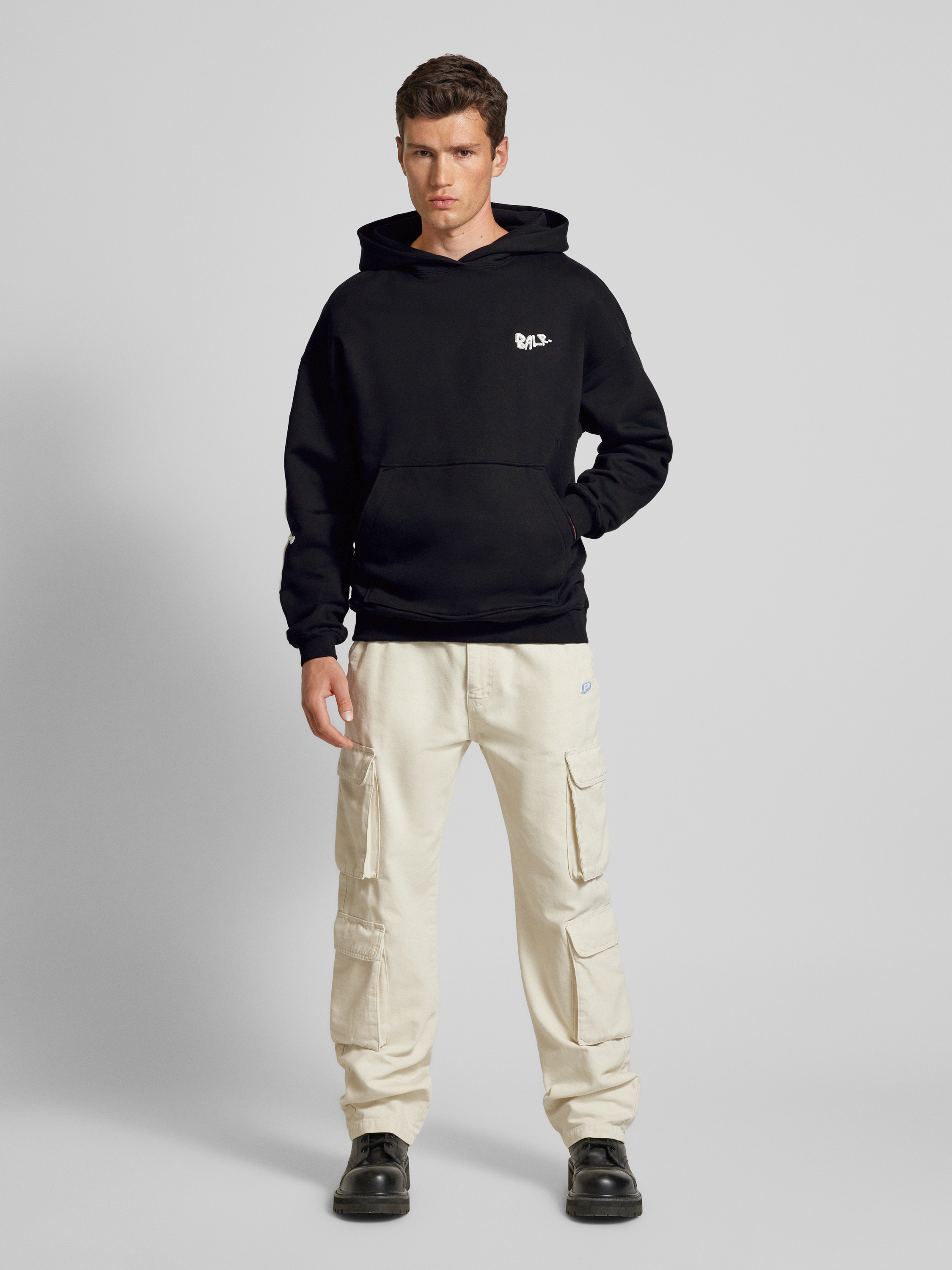 BALR. Hoodie mit Label-Stitching Modell 
