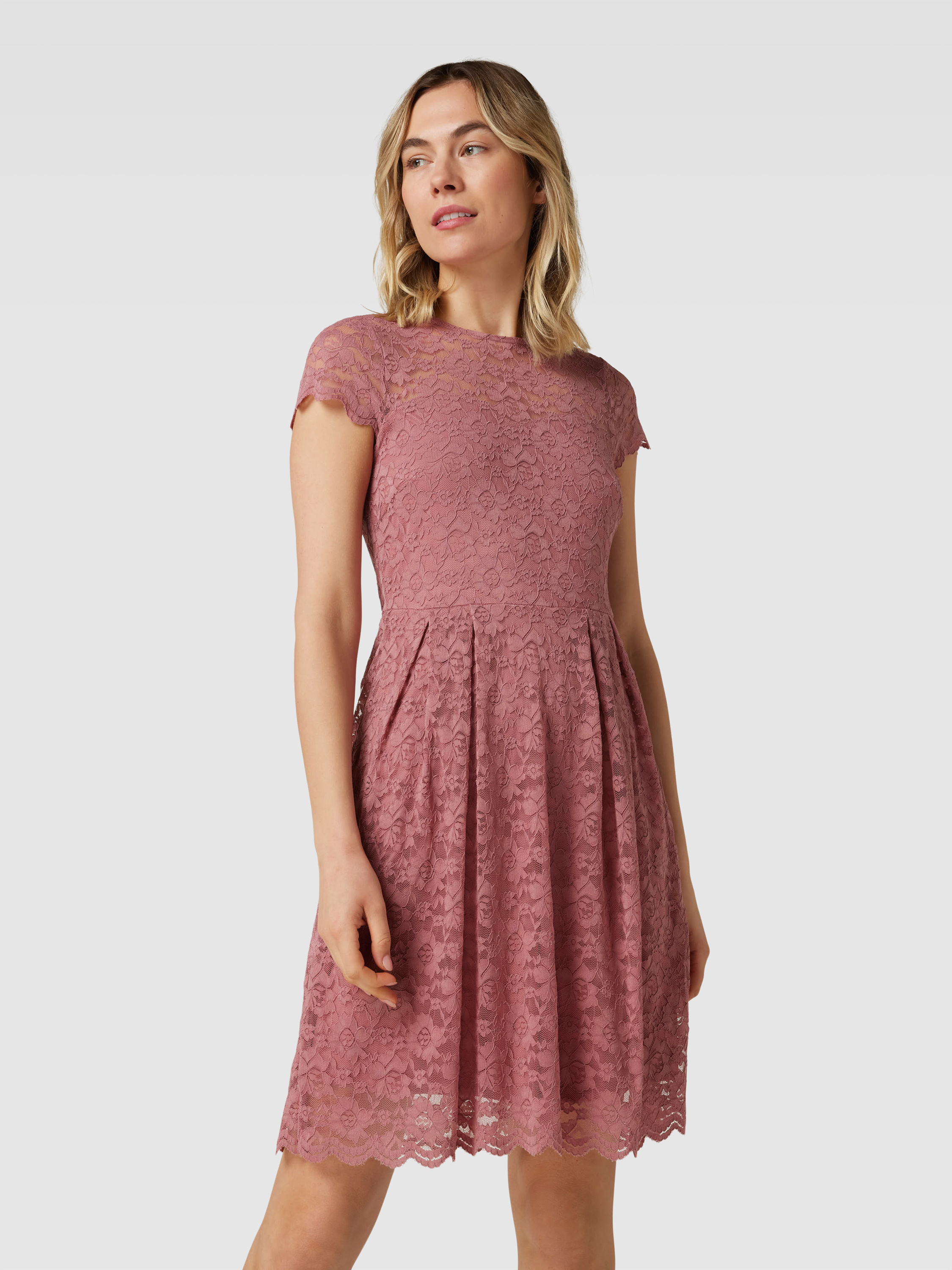 Spitzenkleid Altrosa