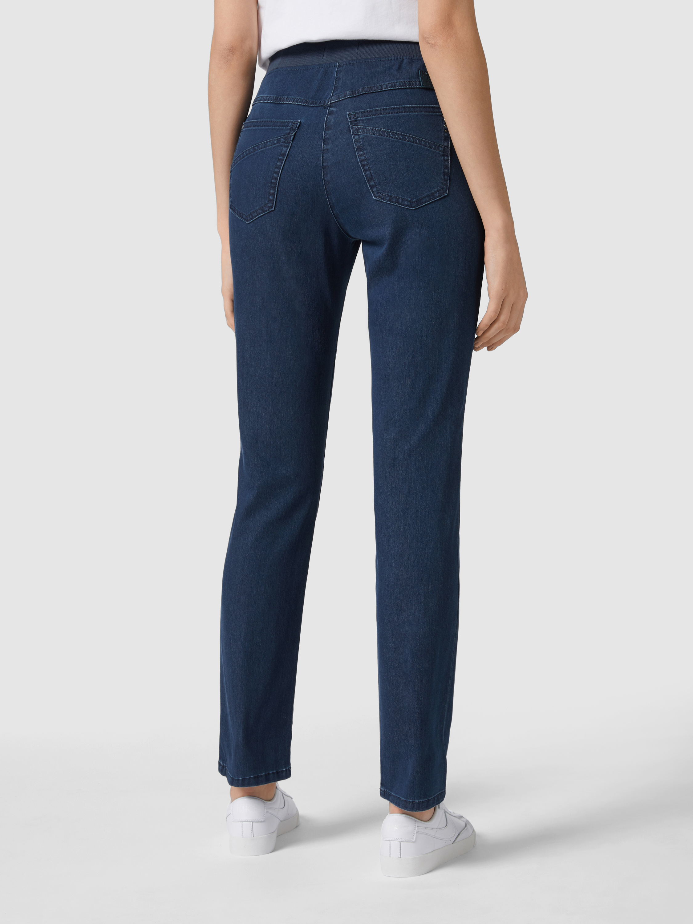 jeans mit elastischem bund damen
