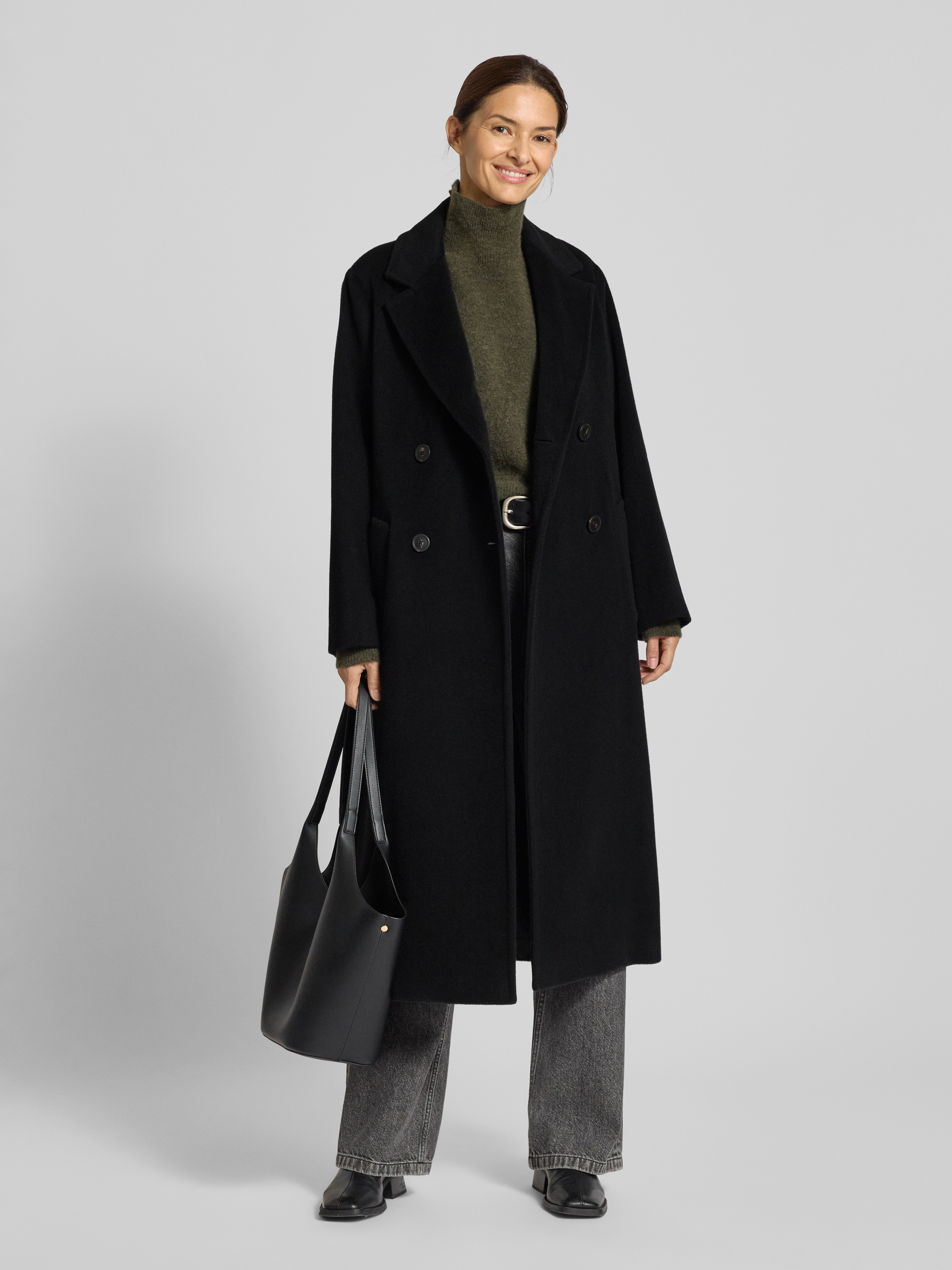 Weekend Max Mara Relaxed fit lange jas van een mix van wol en