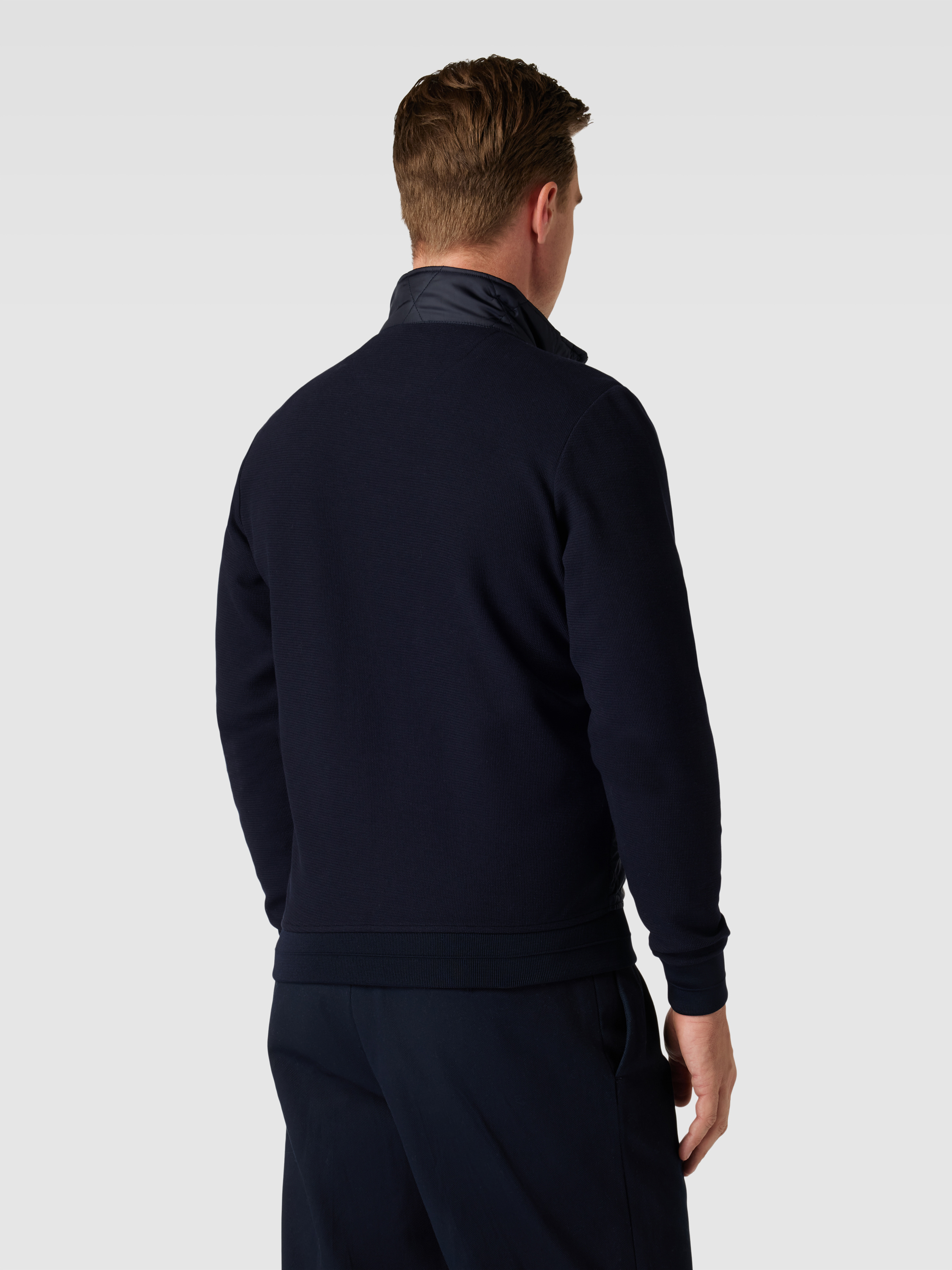 Joy Sweatjack met opstaande kraag, model 'RAMON' in zwart online kopen