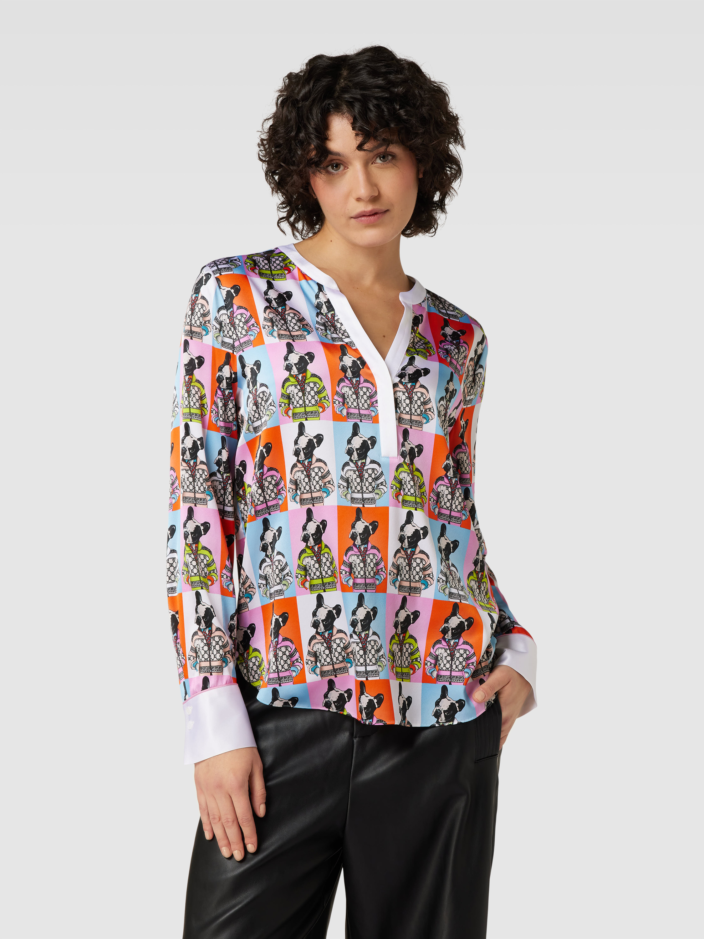 Herzen’s Angelegenheit Pink and White Heart Printed Blouse 25231 6160 231017