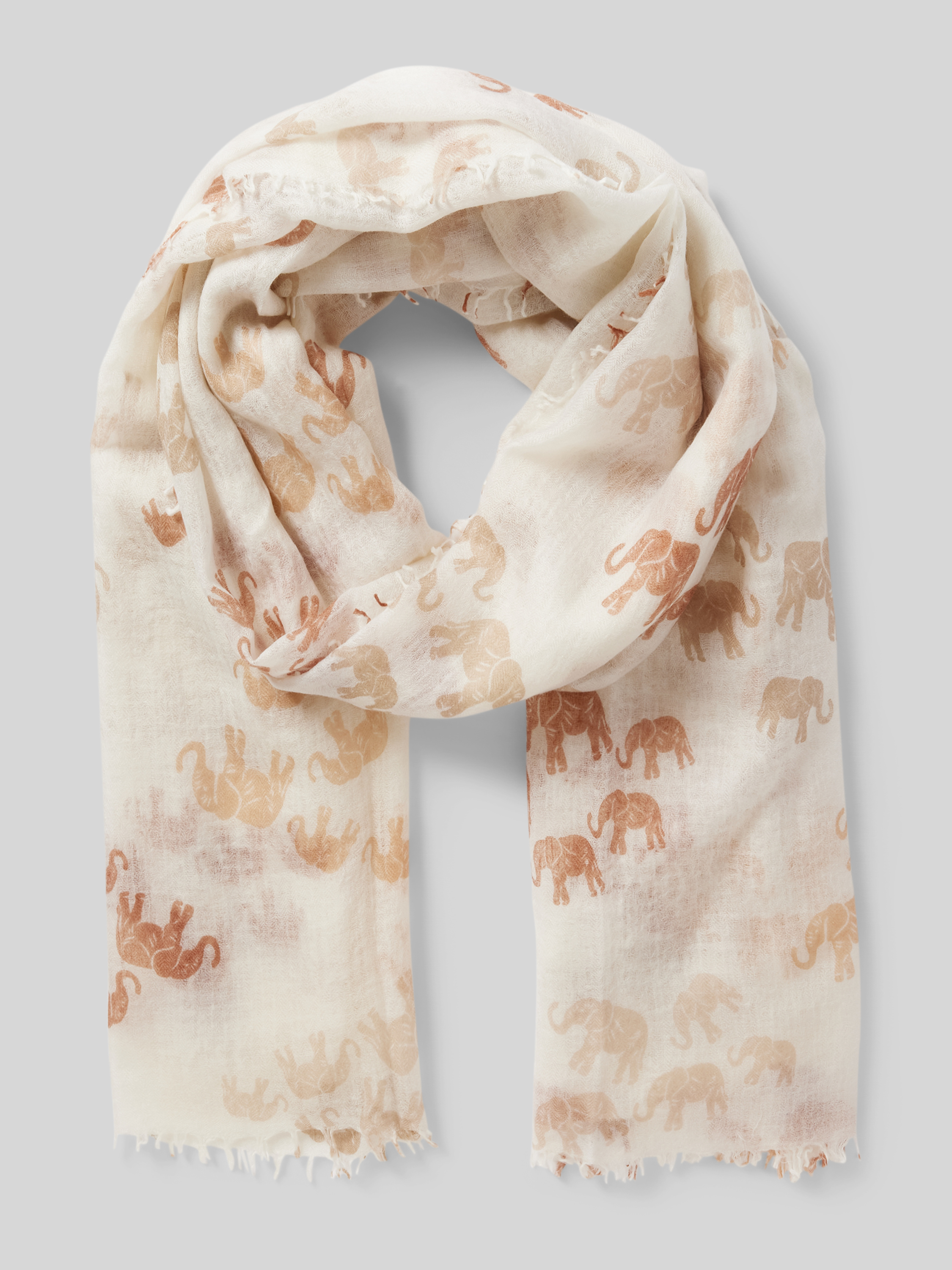 Lustiges Hippo-Muster Mit Fransen, Kaschmirschal, Winter, Warme Schals