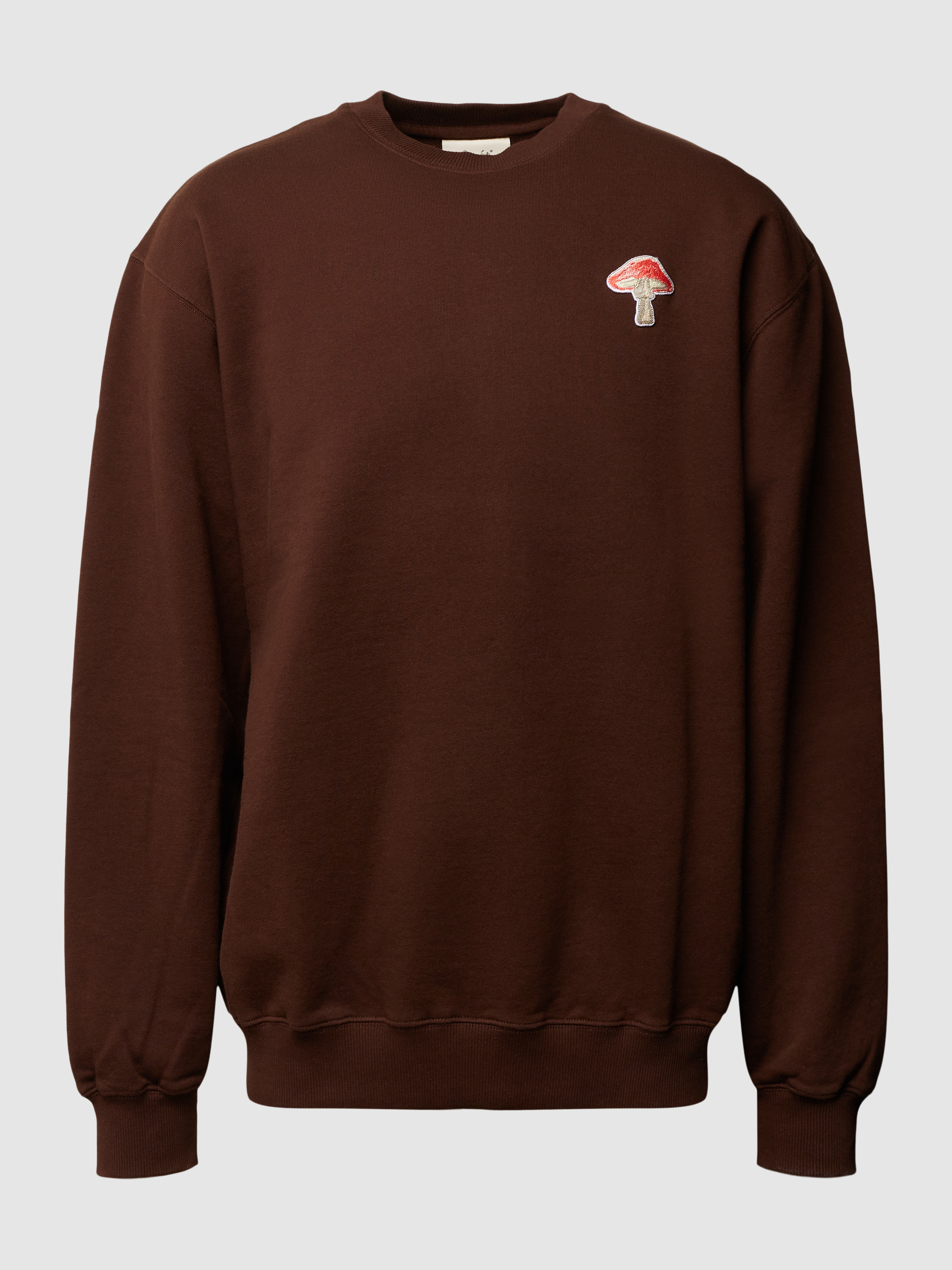 Forét Sweatshirt mit Motiv-Stitching (dunkelbraun) online kaufen