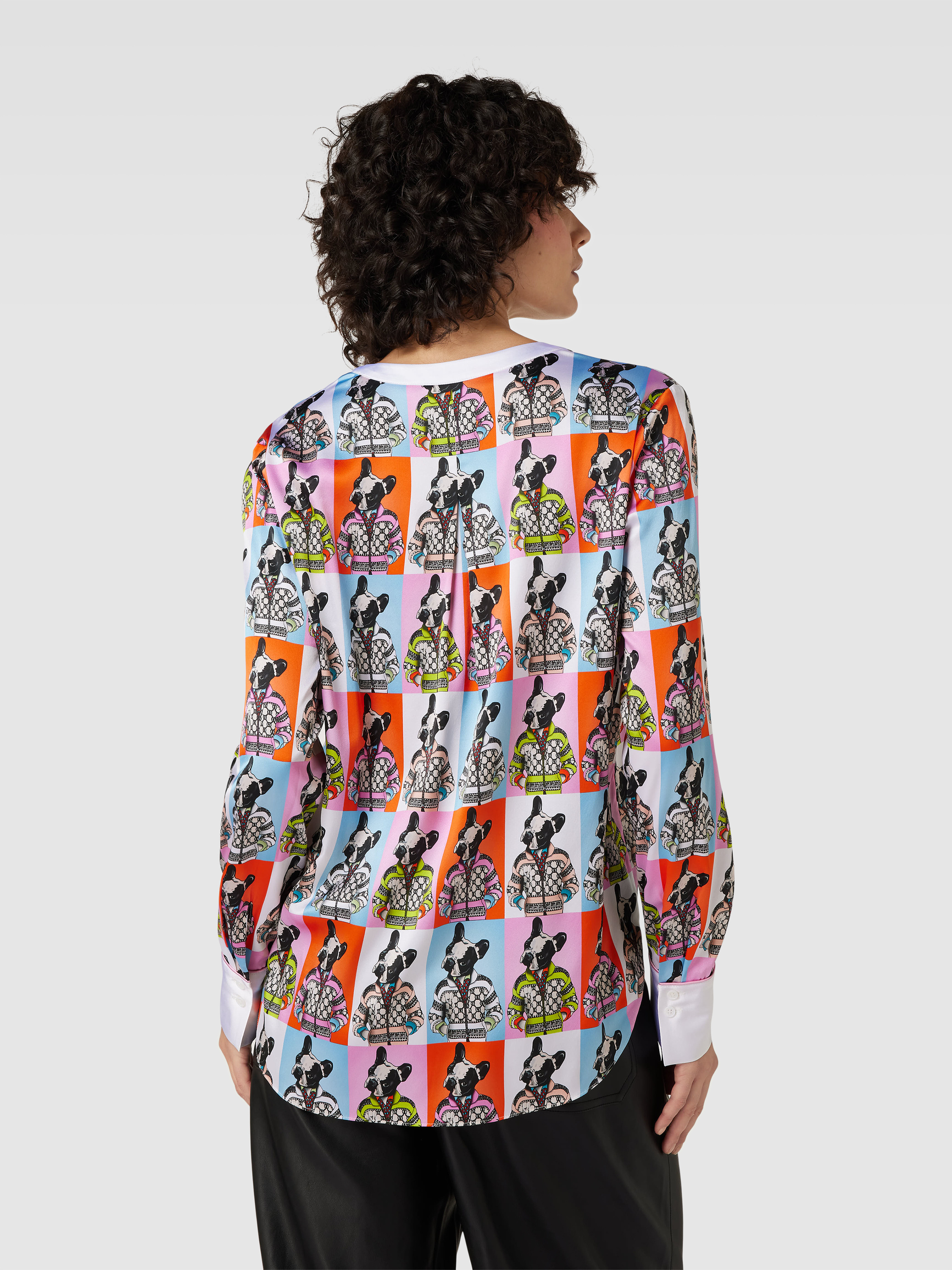 Herzens Angelegenheit Long Snake Print Shirt Dress Green/orange main image 0
