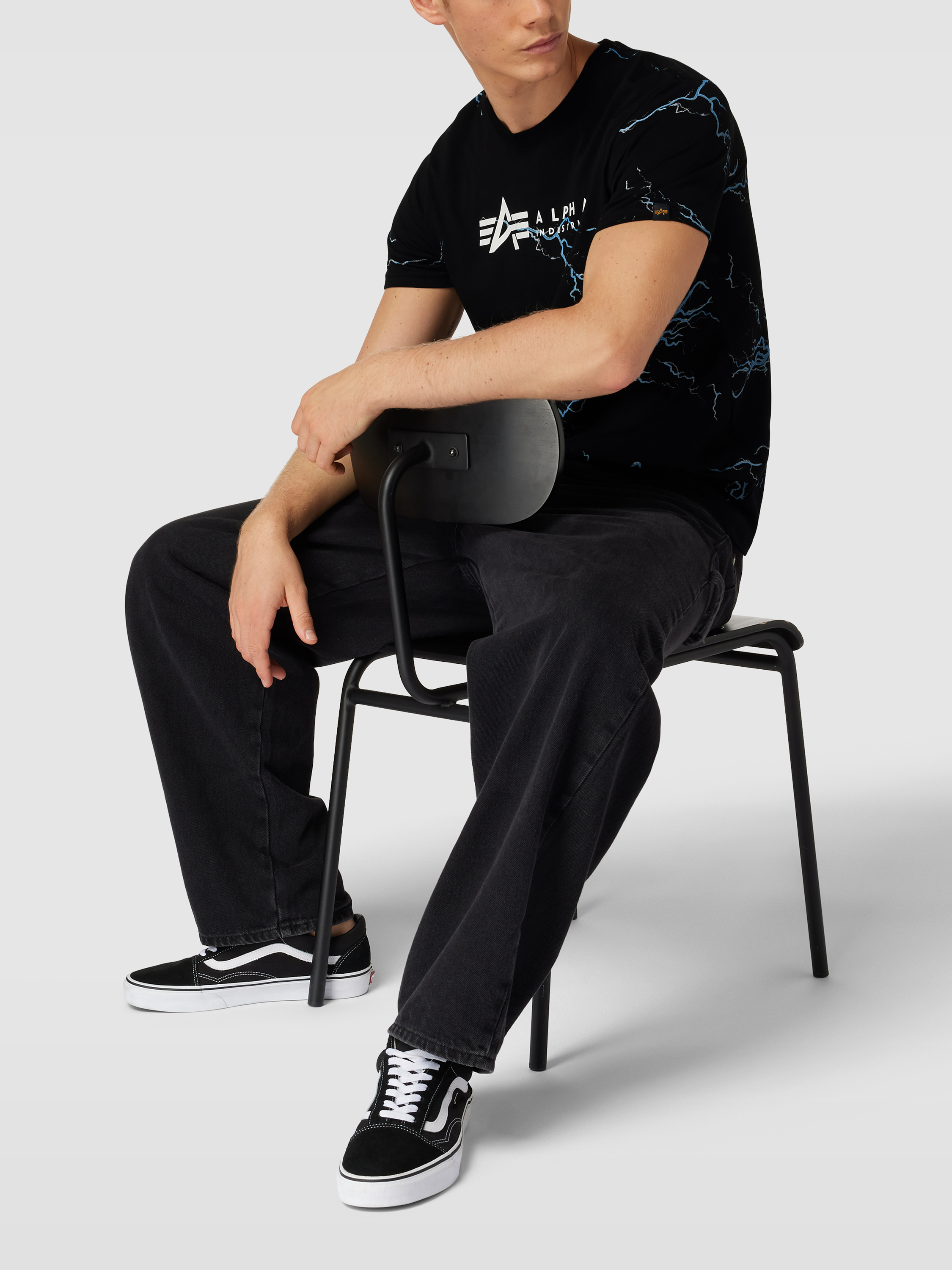 Alpha Industries T-shirt met all-over print, model
