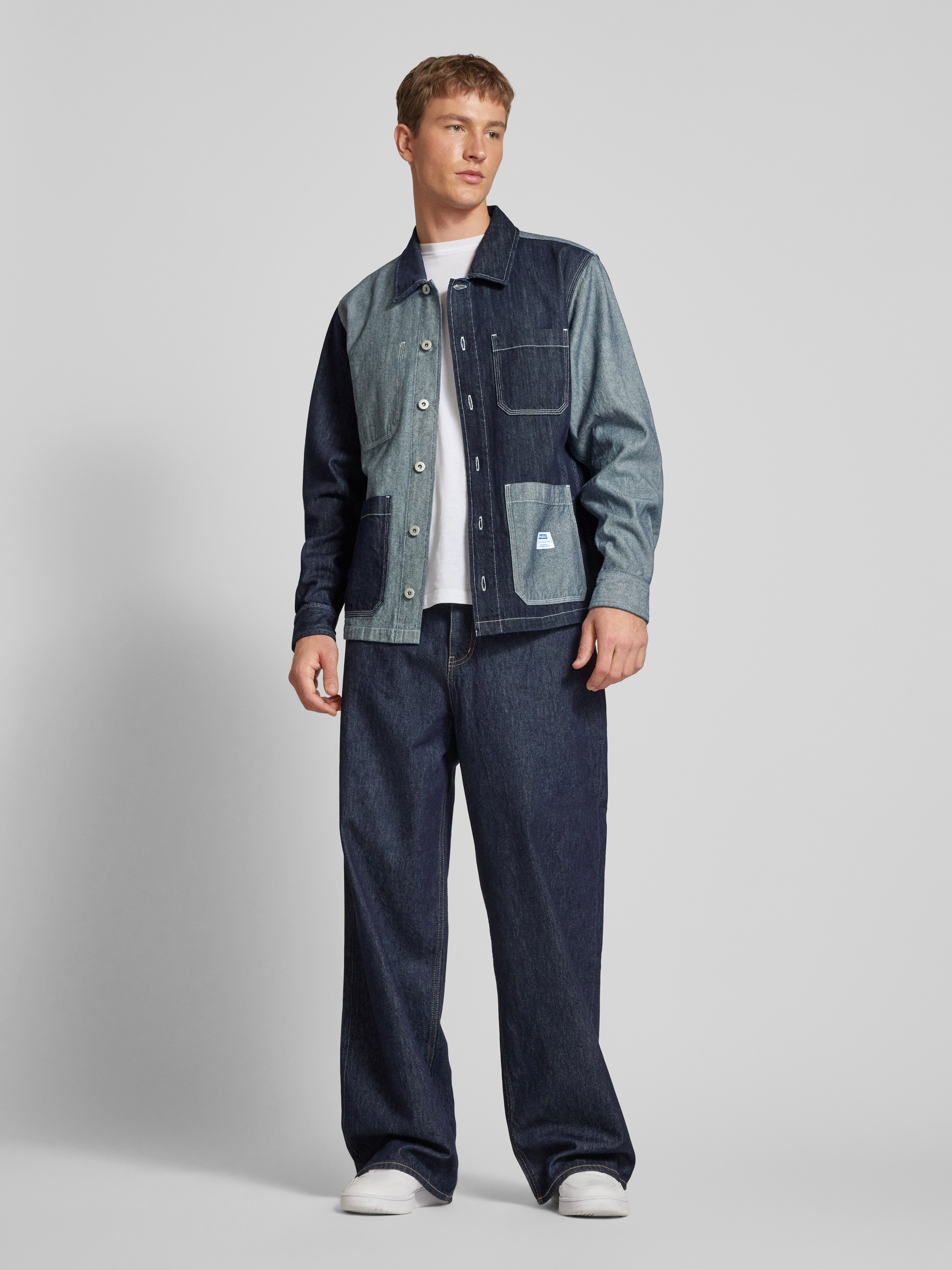 Damen Denim Hemd Relaxed Fit - Langarm Chambray Shirt Mit Knopfleiste