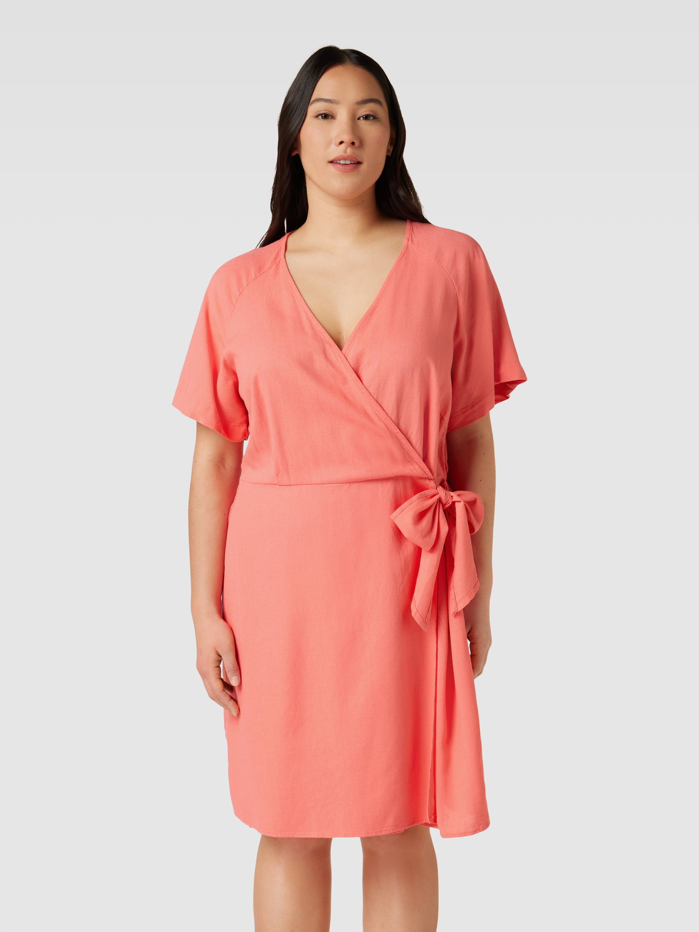Jurken lange mouw rood VERO MODA Curve main image 0