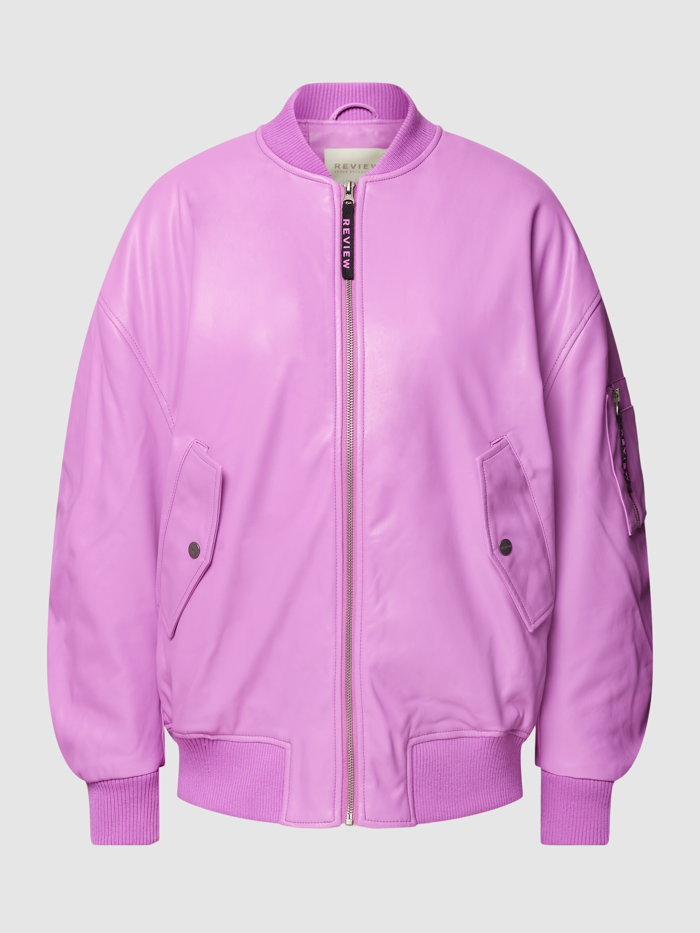 Review Jacke in Leder-Optik (neon pink) online kaufen