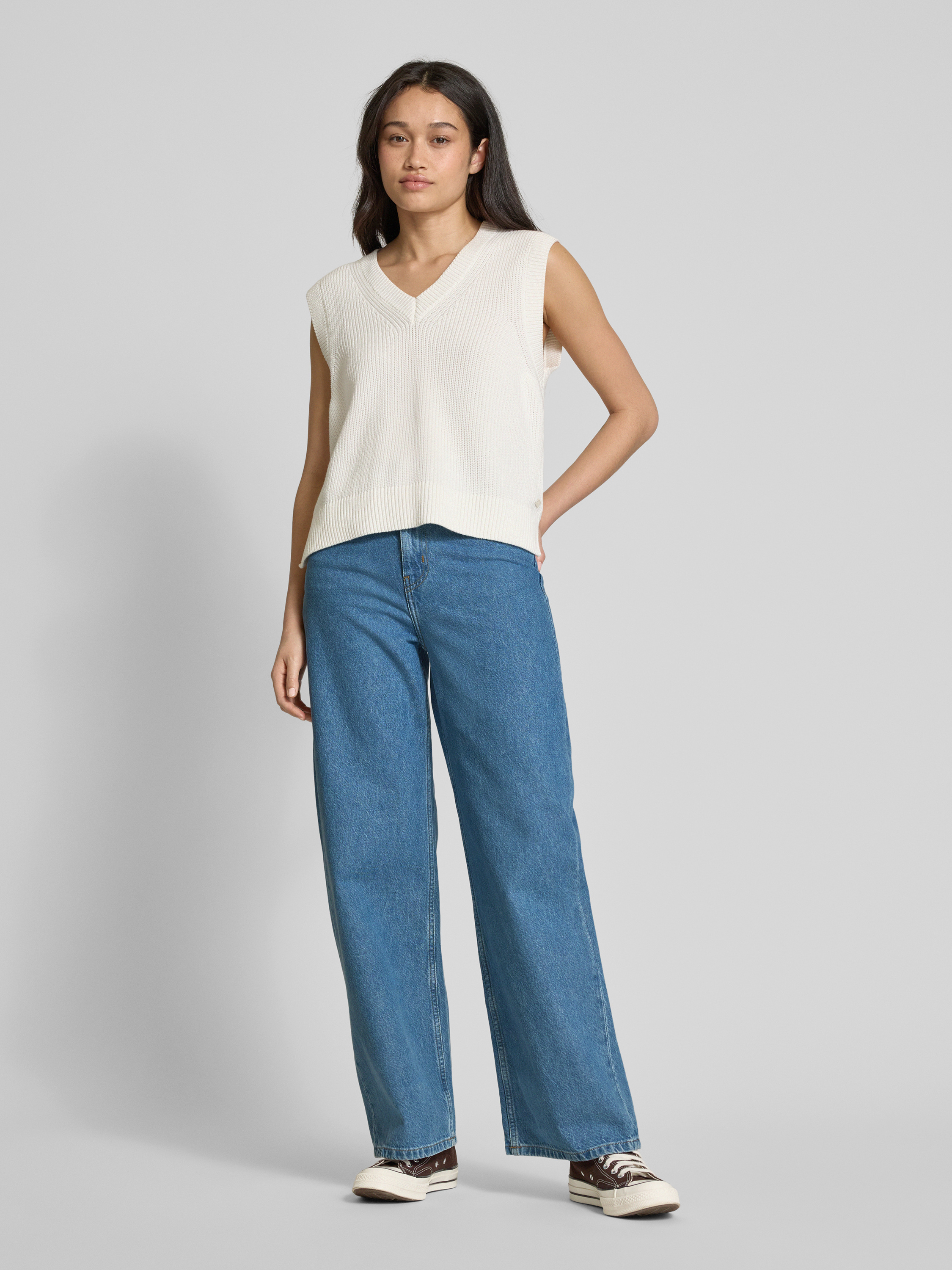 Carhartt Work In Progress High Waist Jeans mit weitem Bein