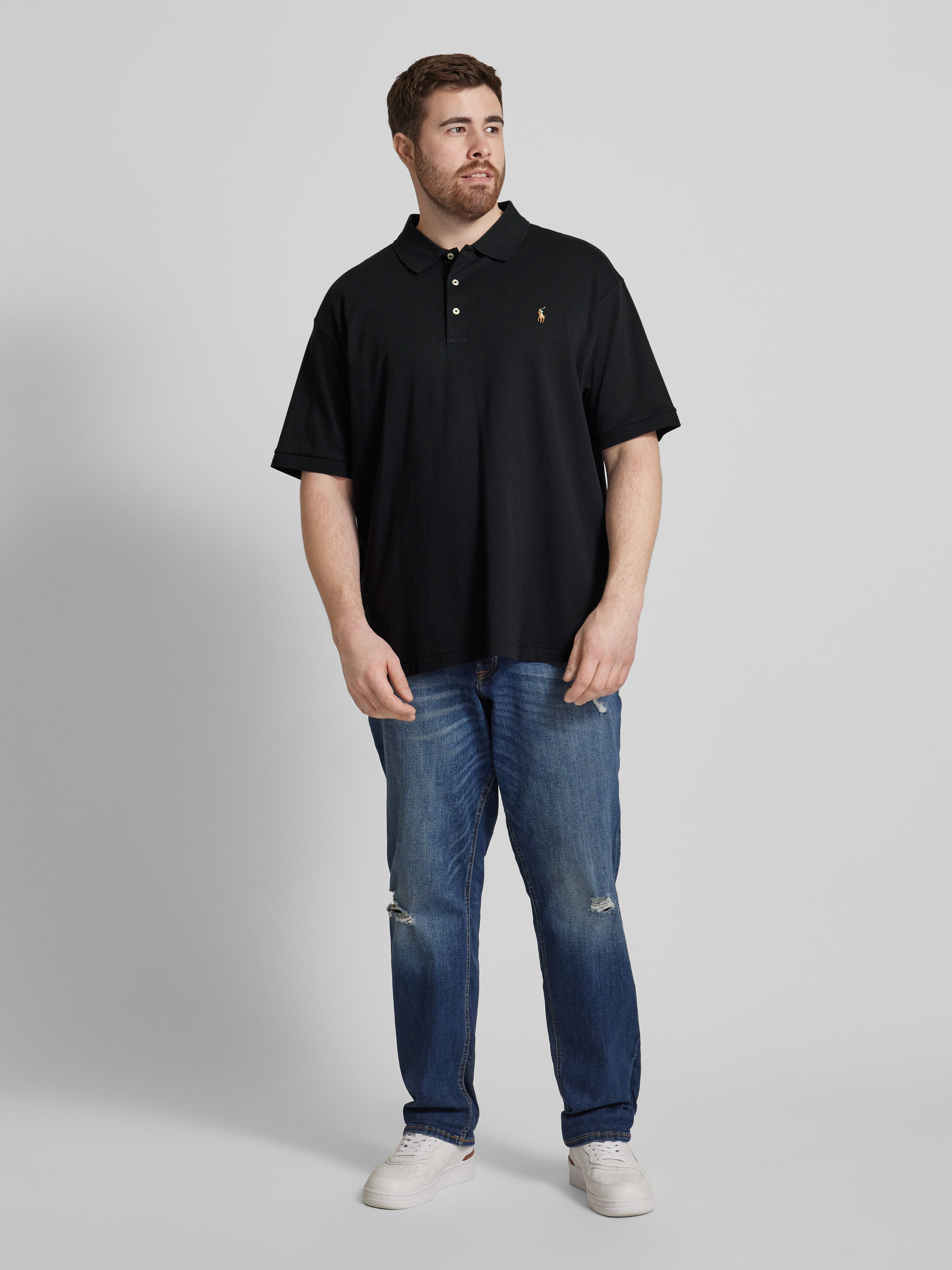 Lara (Plus Size) Zipper Polo Top