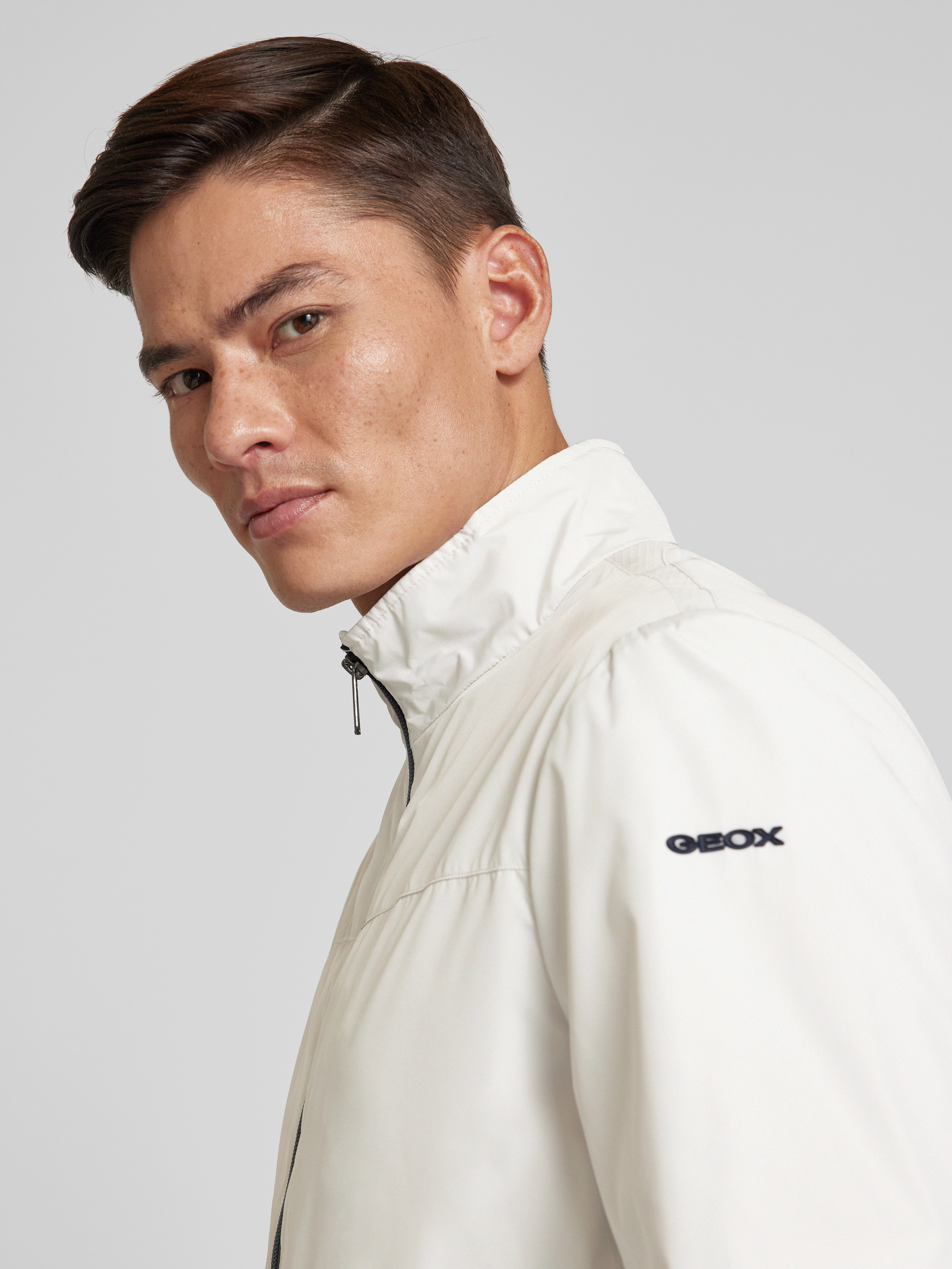 Geox Jacke mit Label-Applikation Modell 'Harrod' (anthrazit) online kaufen