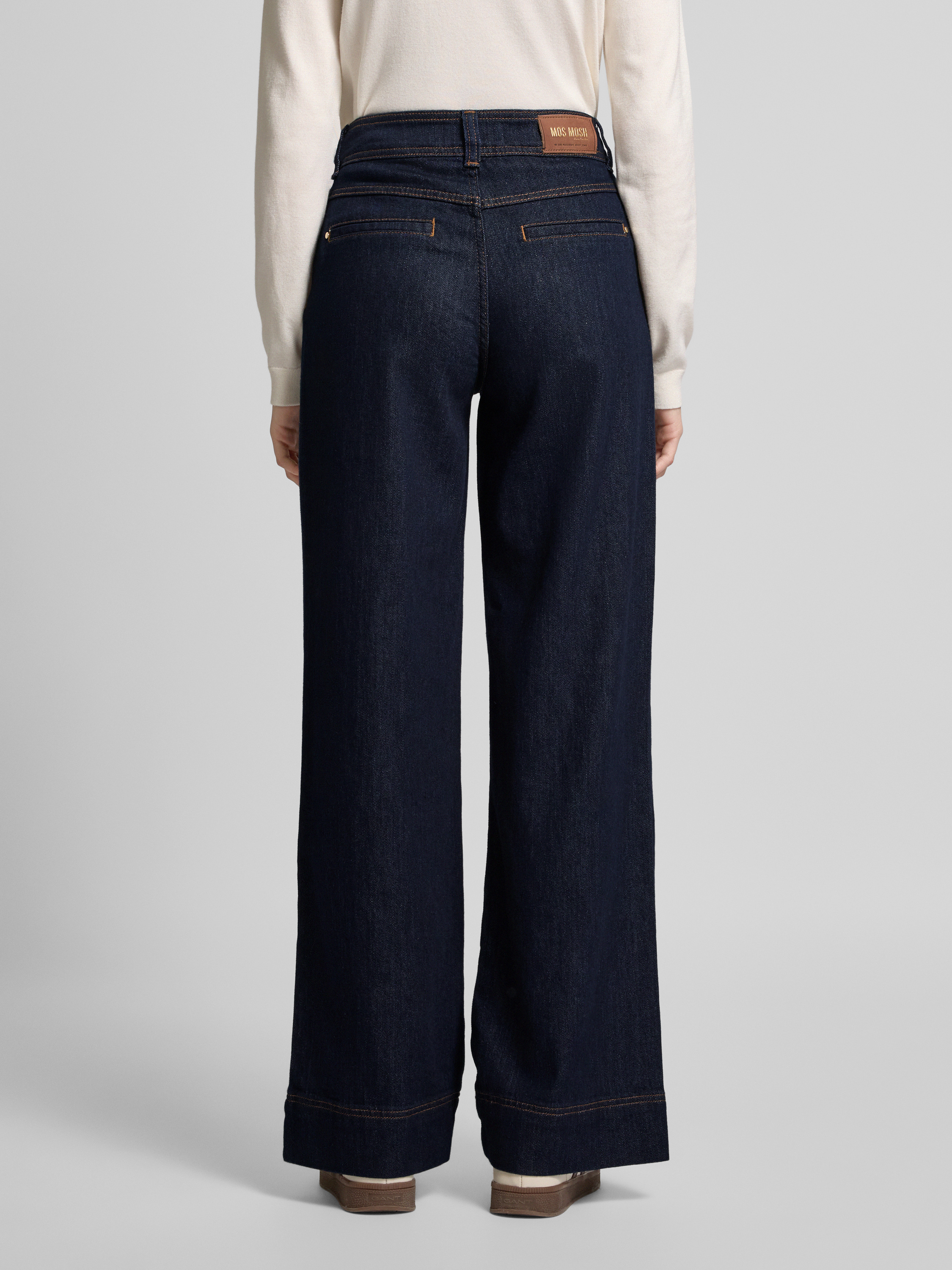 Mos mosh Soey Grendel wide leg jeans - mid wash