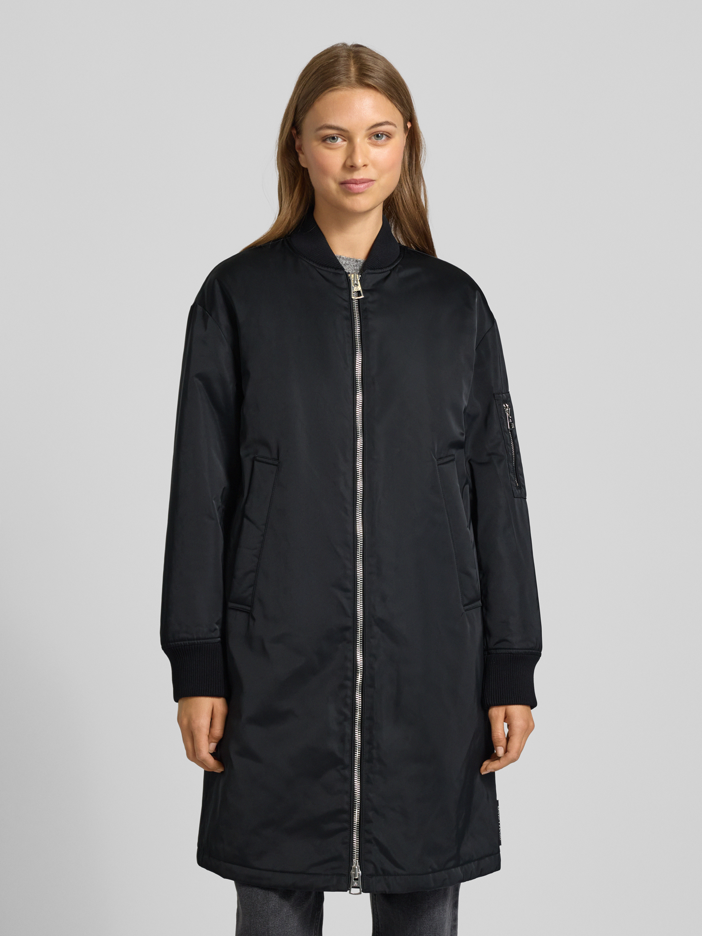 Marc O Polo Comfort Fit Parkamantel Im Bomber Style black Online Kaufen