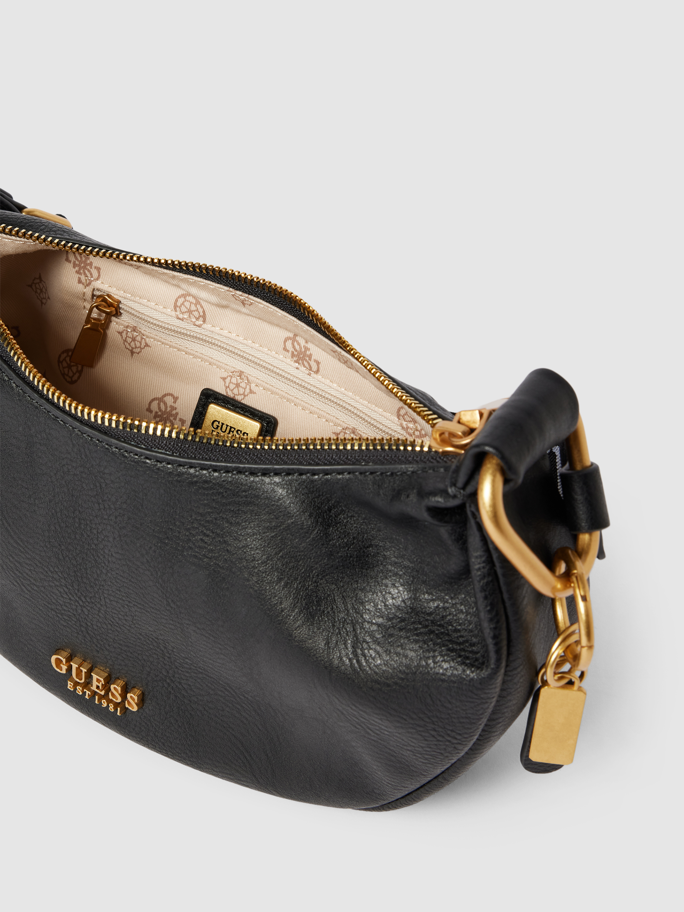 GUESS Saddle Bag mit Label-Applikation Modell 'NATALYA' (black) online ...
