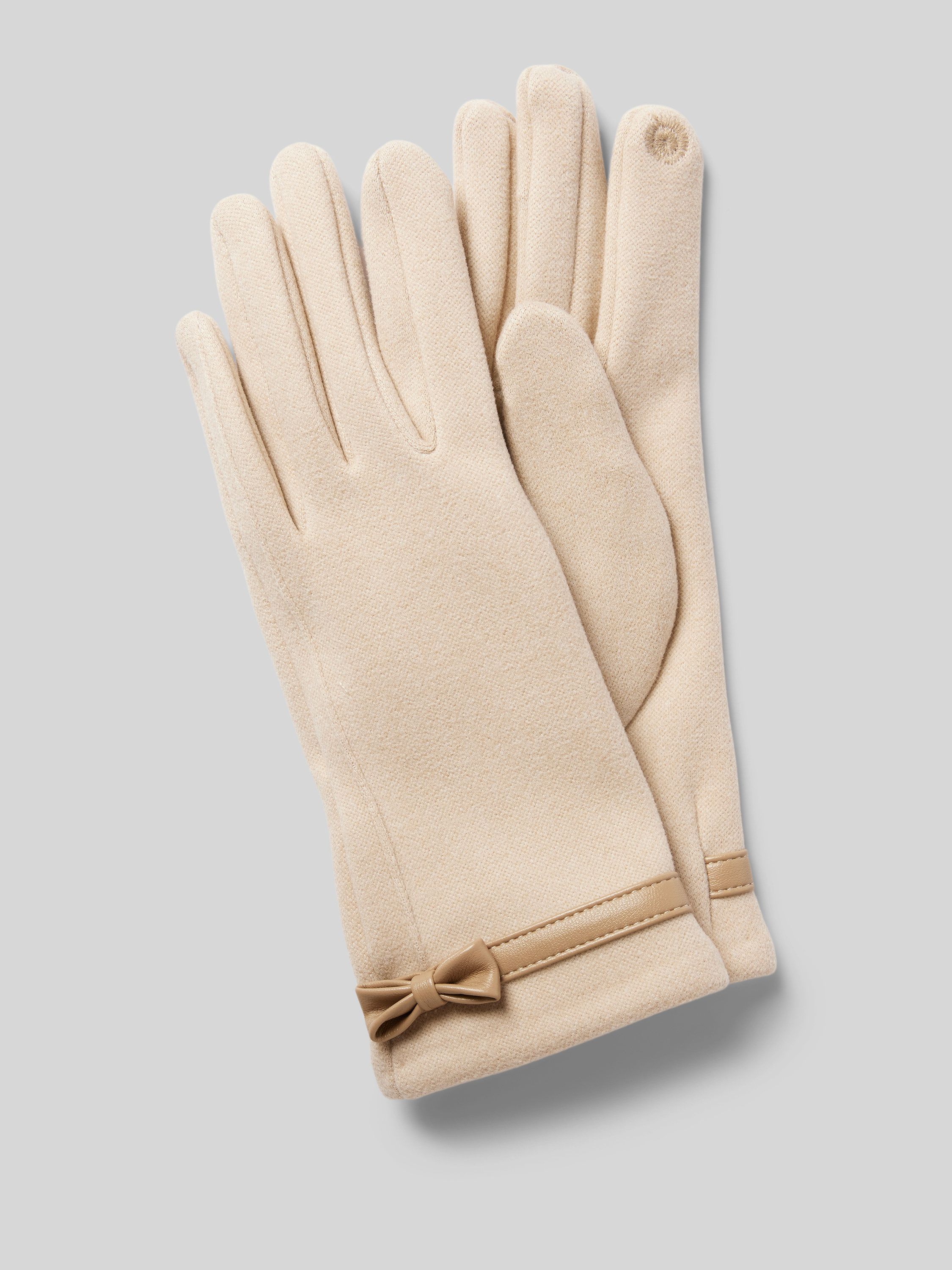 EEM Handschuhe mit Schleifen-Detail (beige) online kaufen