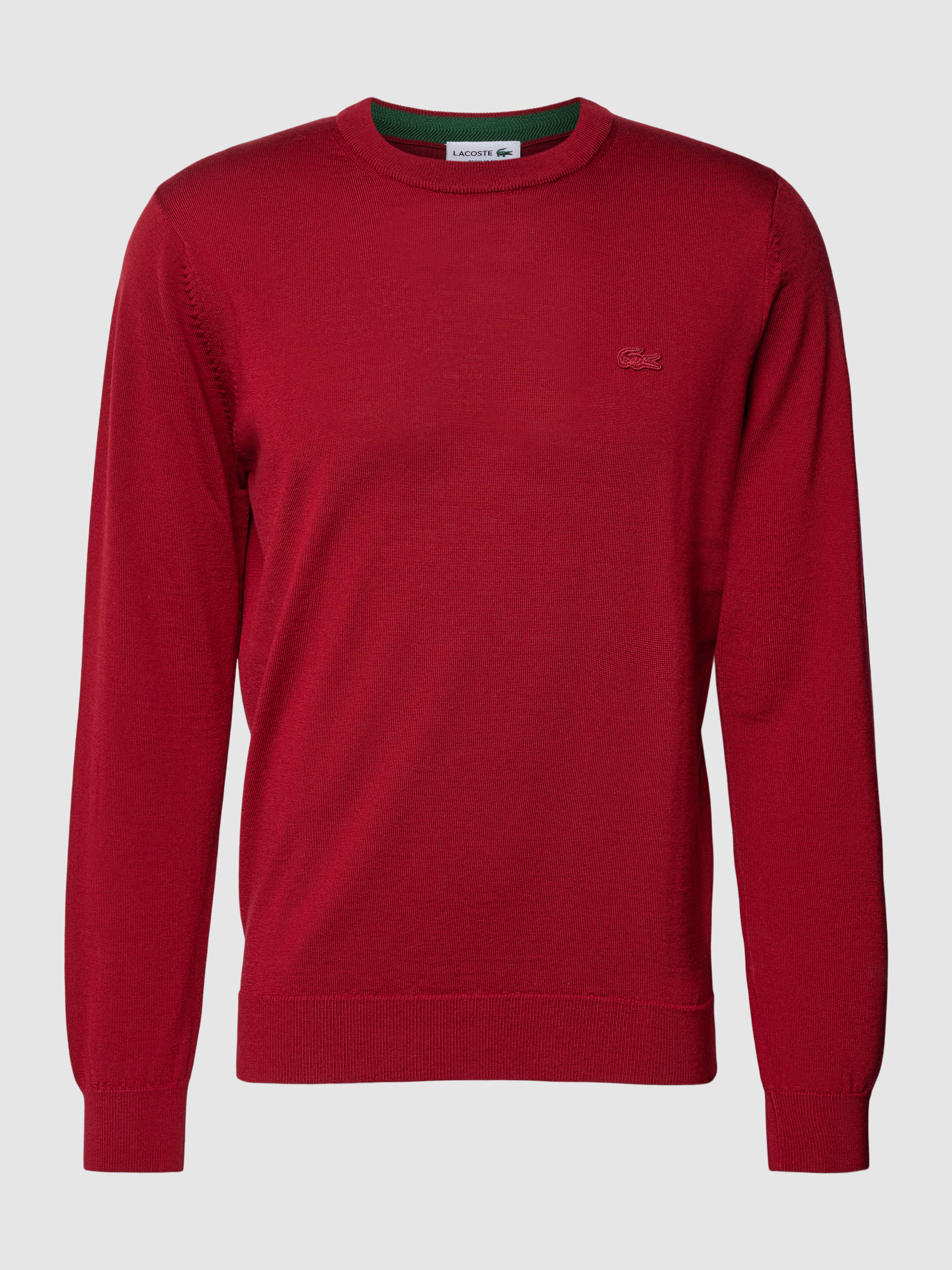 Lacoste Regular Fit Strickpullover mit Rundhalsausschnitt